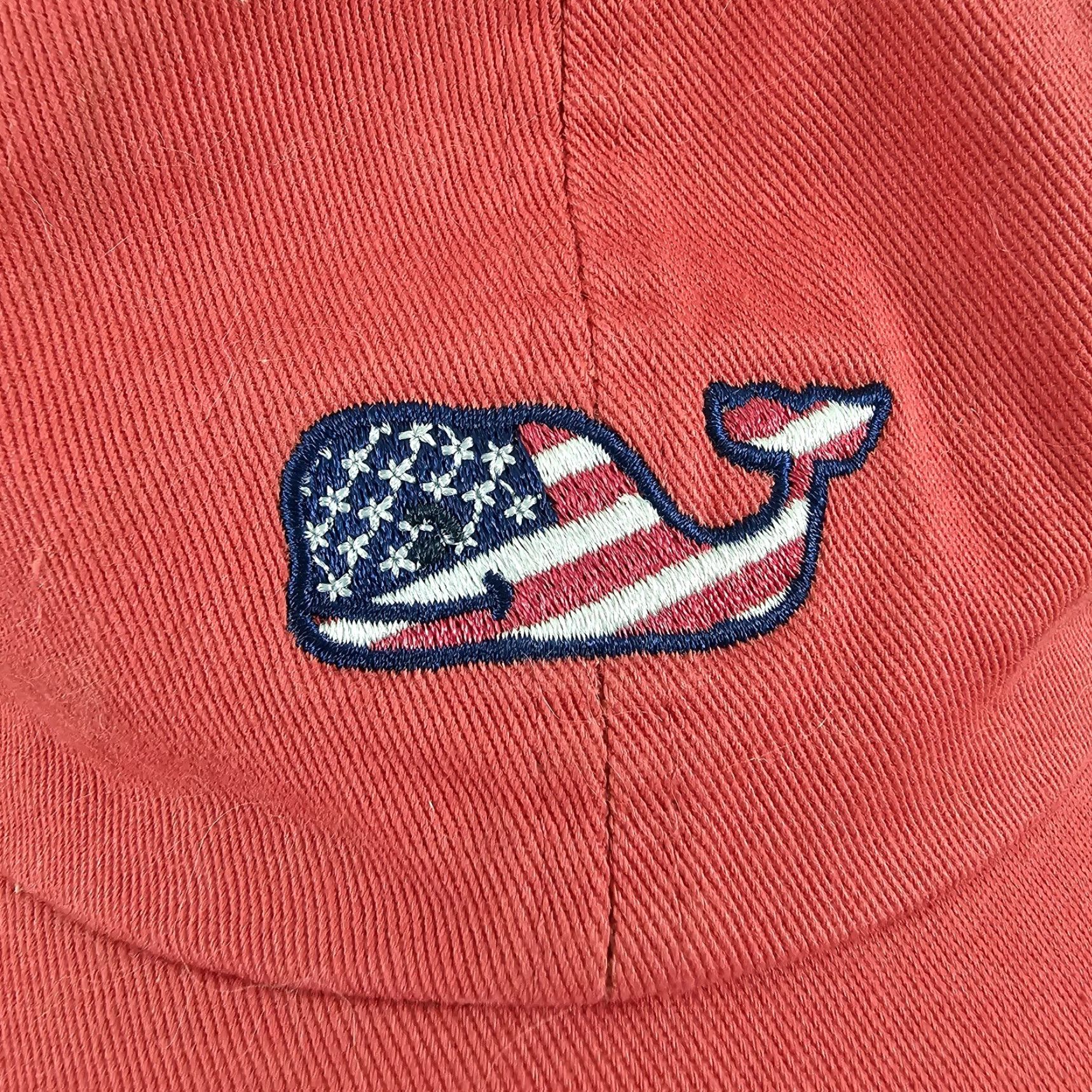 Vineyard Vines VINTAGE Vineyard Vines Hat Cap Strap Back One Size Pink USA Flag Stripes Cotton Baseball Cap Women OSFA Size ONE SIZE - 2 Thumbnail