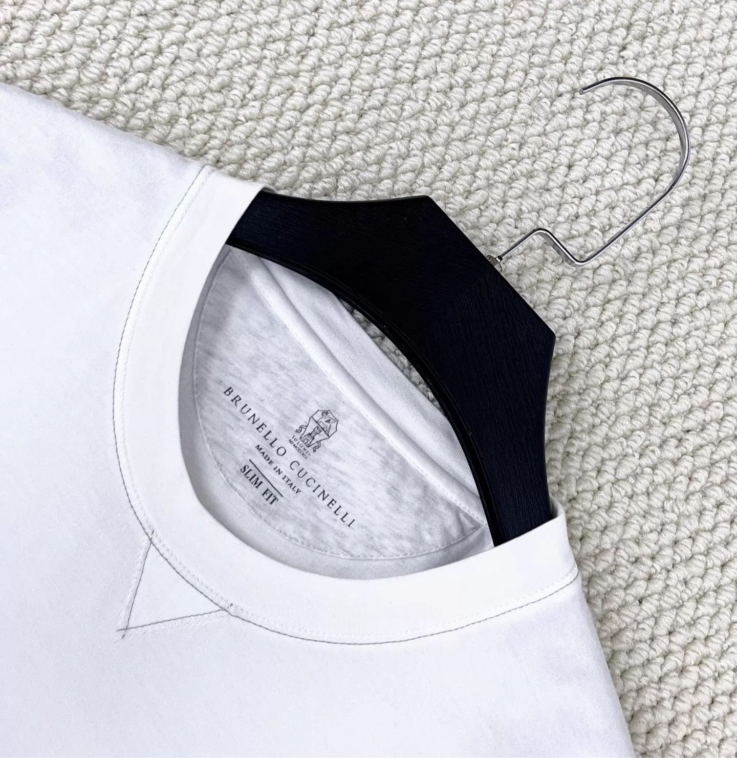 Brunello Cucinelli Brunello Cucinelli 25 White Logo Short Sleeve Tee Unisex Size US XS / EU 42 / 0 - 3 Thumbnail