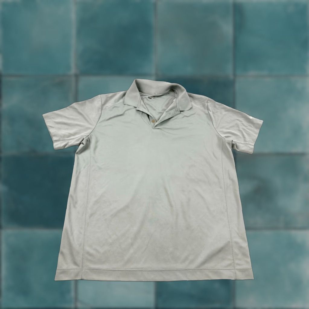 Nike Nike Shirt Mens XL Gray Polo Golf Short Sleeve Breathable Stretch Casual 90s? Size US XL / EU 56 / 4 - 1 Thumbnail
