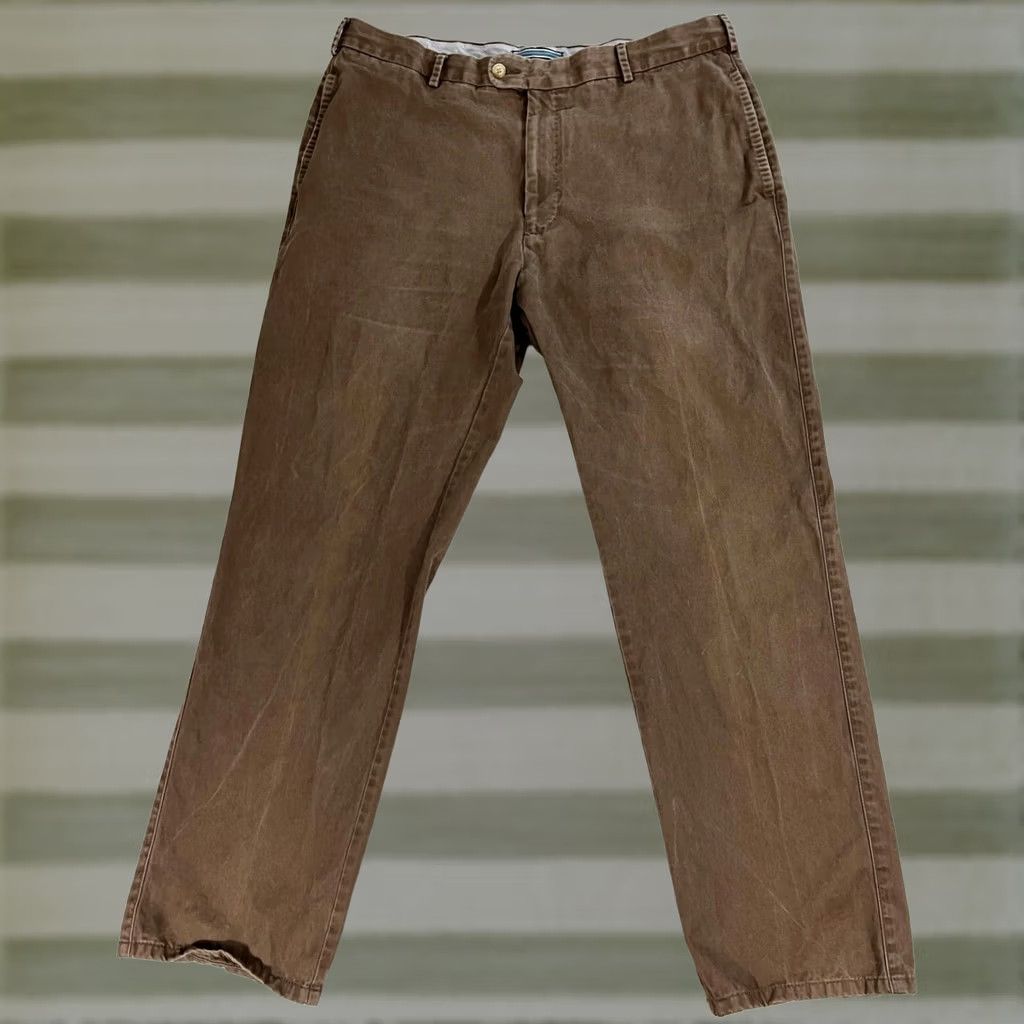 Peter Millar Peter Millar Men’s Crown Pima Cotton Chino Pants Size 36x30 Brown Vintage Regular Straight 30 Inseam Size US 36 / EU 52 - 1 Thumbnail