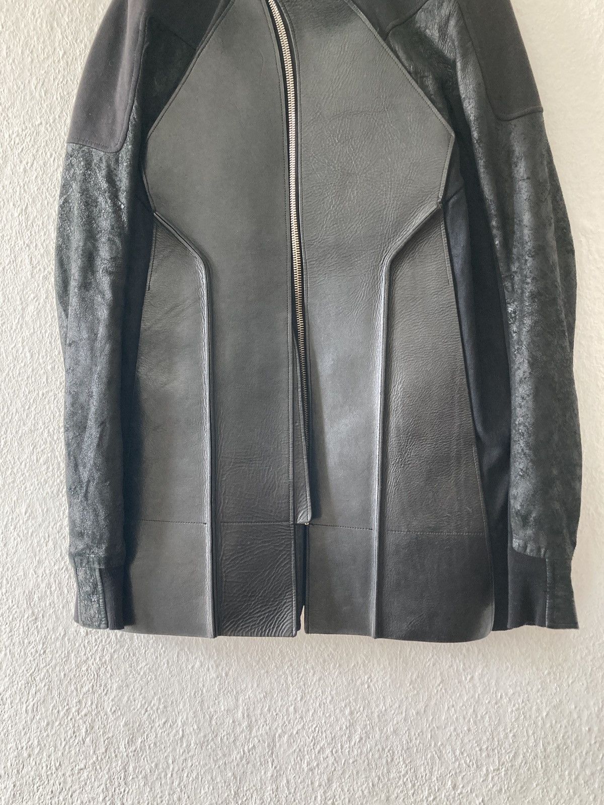 Rick Owens S/S 11 „ANTHEM“ Blistered Lamb Calf Leather Jacket M Size US M / EU 48-50 / 2 - 7 Thumbnail