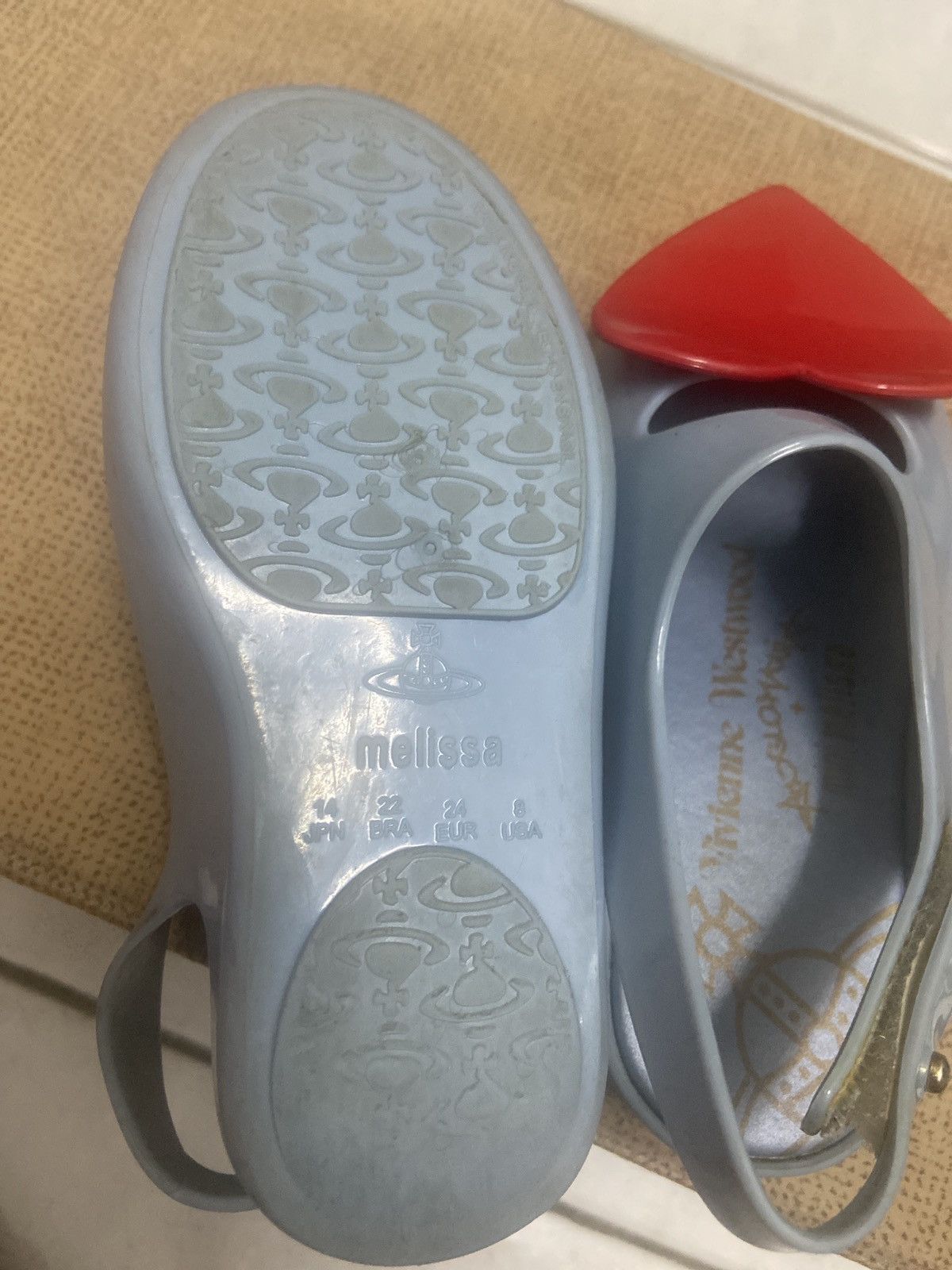 Designer × Vivienne Westwood VIVIENNE WESTWOOD ANGLOMANIA X MELISSA 2 PAIR❤️❤️ Size US 7 / IT 37 - 12 Thumbnail