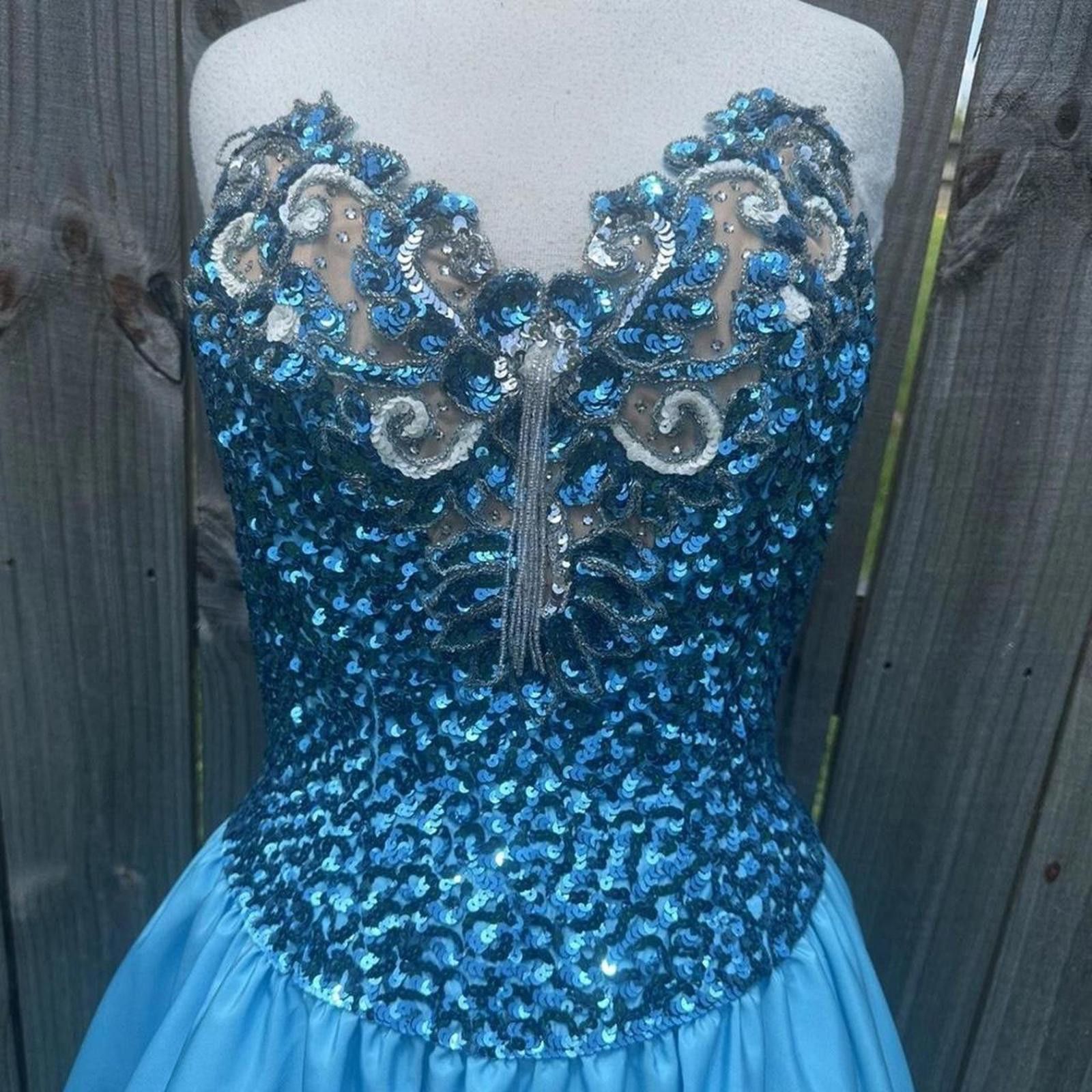 Other Blue sequin formal dress #promdress #formalwear Size S / US 4 / IT 40 - 2 Thumbnail