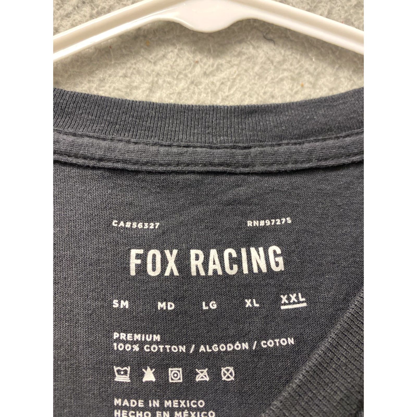 Fox Racing Fox Racing Kawasaki T-Shirt 2XL Black Cotton Slim Fit Crew Neck Short Sleeve Mens Size US XXL / EU 58 / 5 - 4 Thumbnail