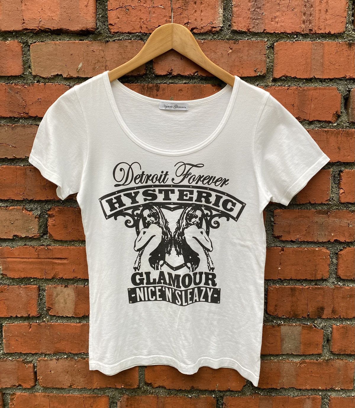 image of Hysteric Glamour Detroit Forever in White, Women's (Size Small)