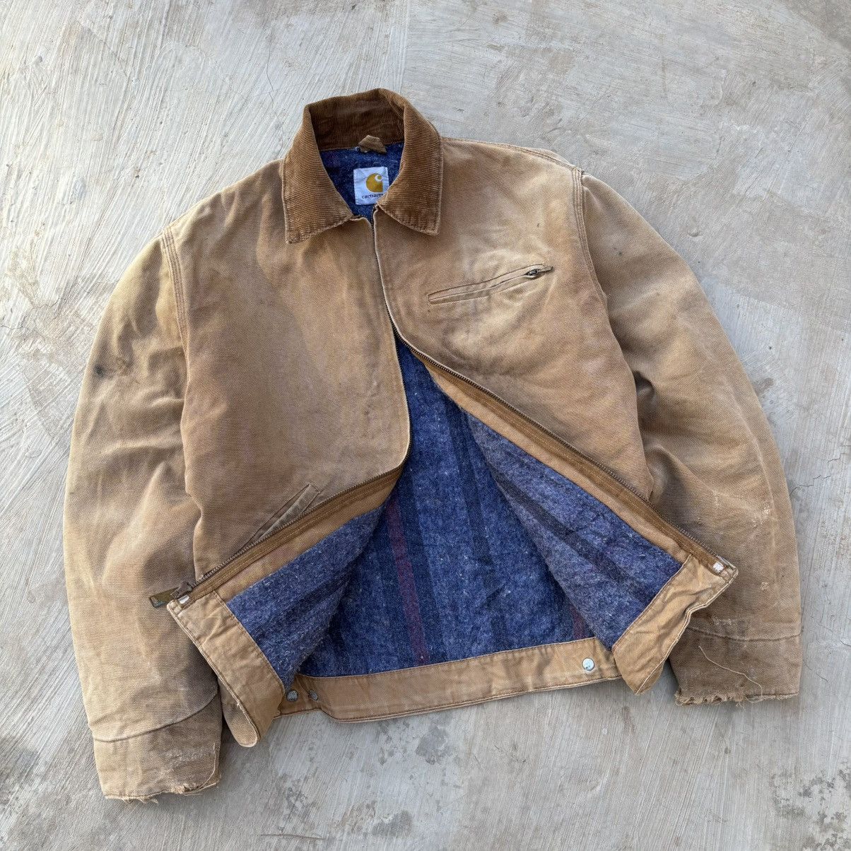 Carhartt Rare💥Vintage 90s Carhartt Detroit Jacket BRN Size US S / EU 44-46 / 1 - 7 Thumbnail