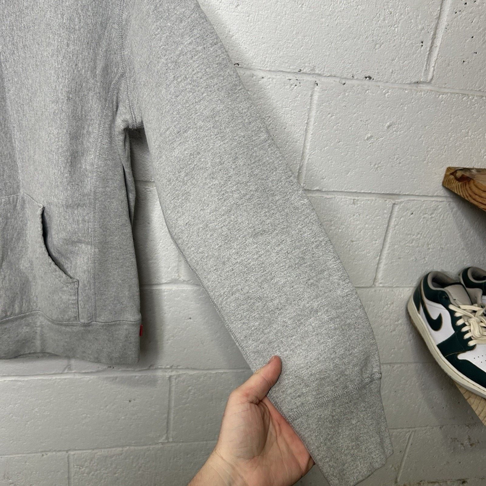 Supreme Supreme Fleece Pullover Blank Hoodie “Heather Grey” Size US M / EU 48-50 / 2 - 9 Thumbnail