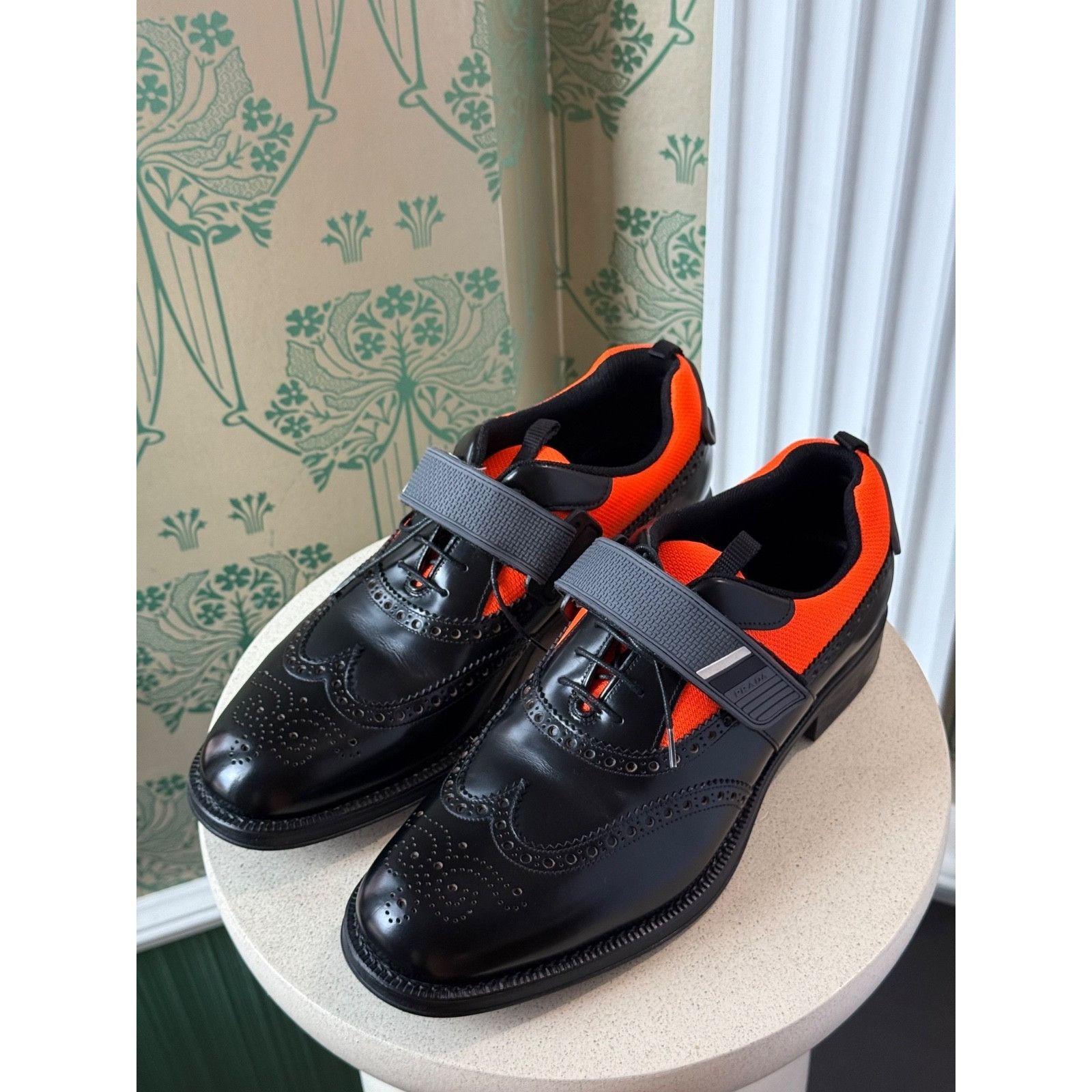 Prada Prada Runway Hybrid Leather Derby Wingtip Oxfords Sneakers Size US 10.5 / EU 43-44 - 8 Thumbnail