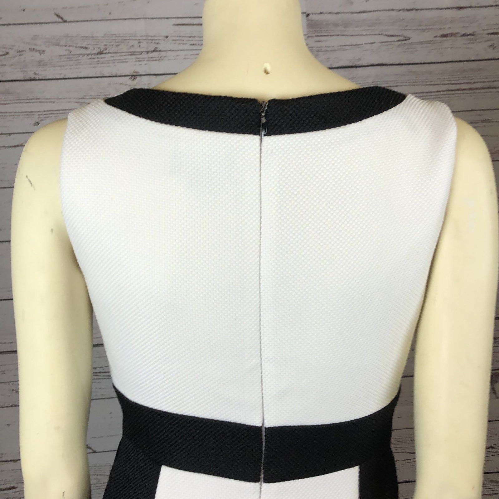 Elie Tahari Tahari Arthur S. Levine Black & White Houndstooth Dress 2 Size XS / US 0-2 / IT 36-38 - 7 Thumbnail