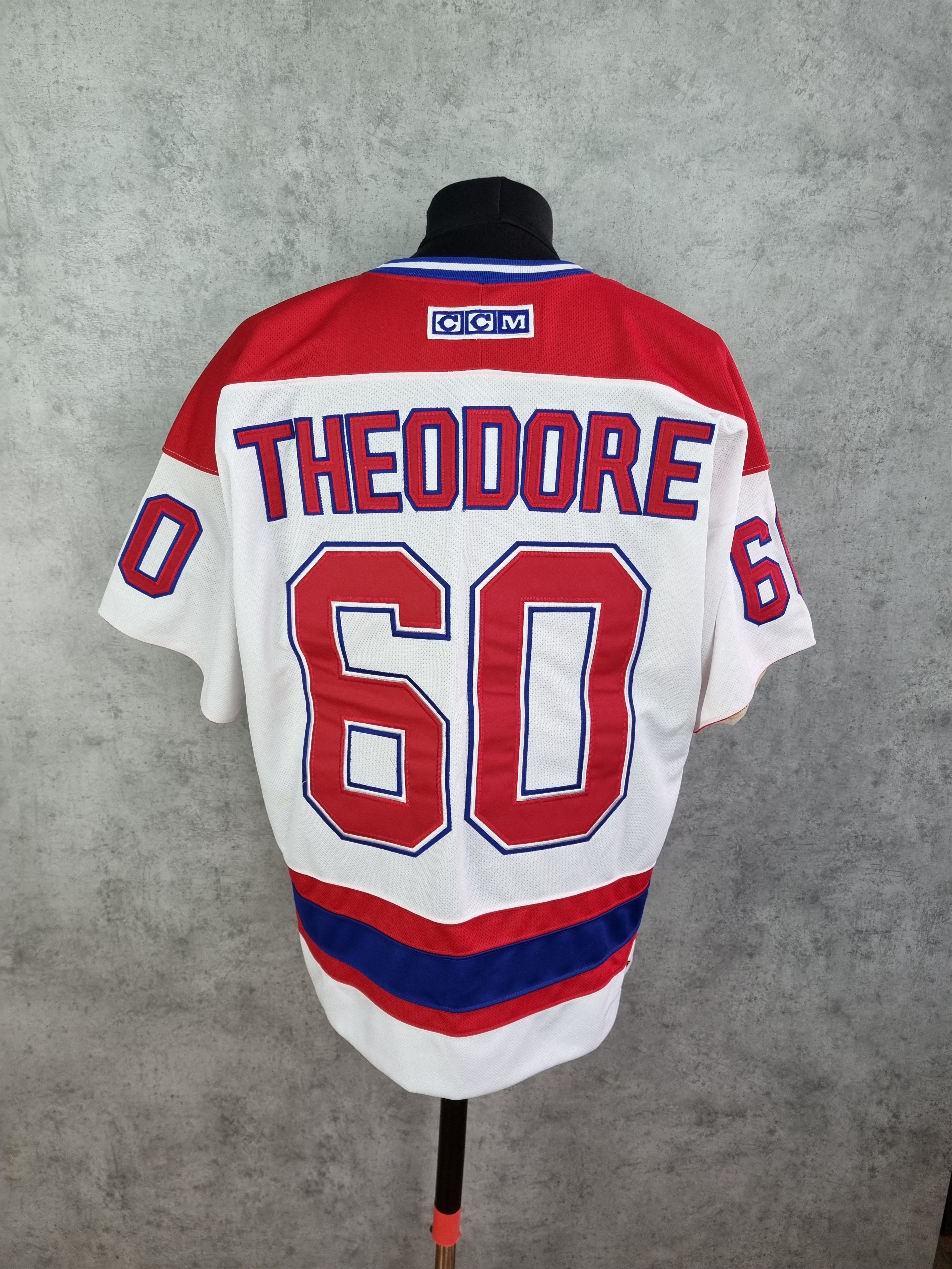 NHL × Vintage NHL CCM THEODORE RUGBY Air Knit Vintage Jersey Size US L / EU 52-54 / 3 - 1 Thumbnail
