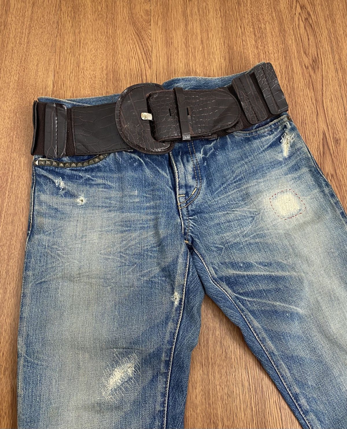 If Six Was Nine × Japanese Brand × Le Grande Bleu (L.G.B.) Alligator leather belt Size ONE SIZE - 2 Thumbnail