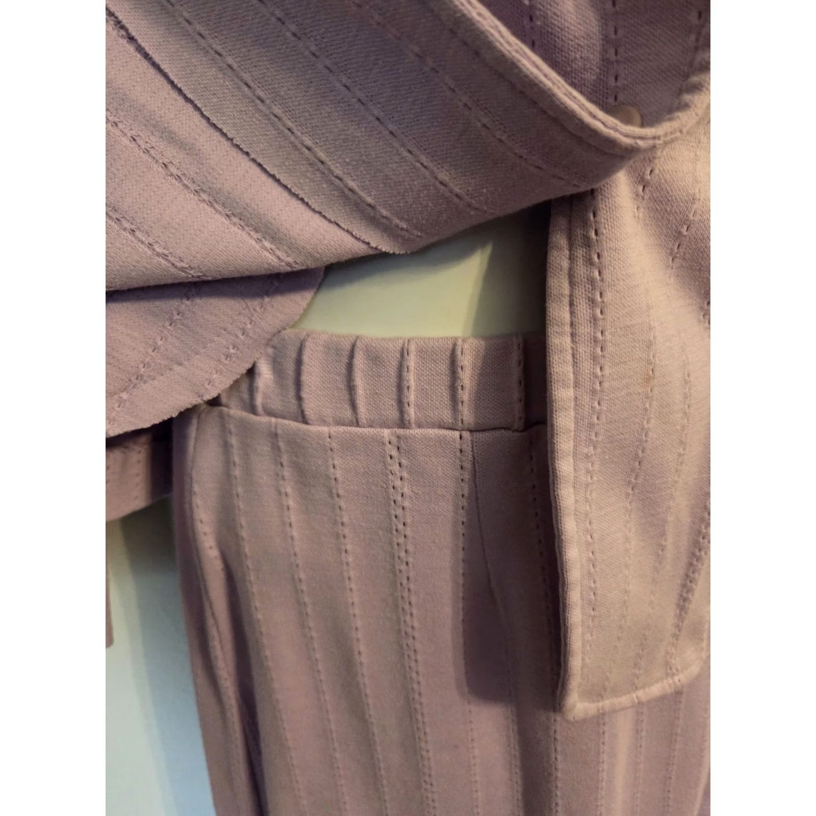 GRAFF VINTAGE Graff Californiawear Resort Wear Set Jacket Skirt Pants 3 Pc Lilac Purple S 1980s Size 28" / US 6 / IT 42 - 5 Thumbnail