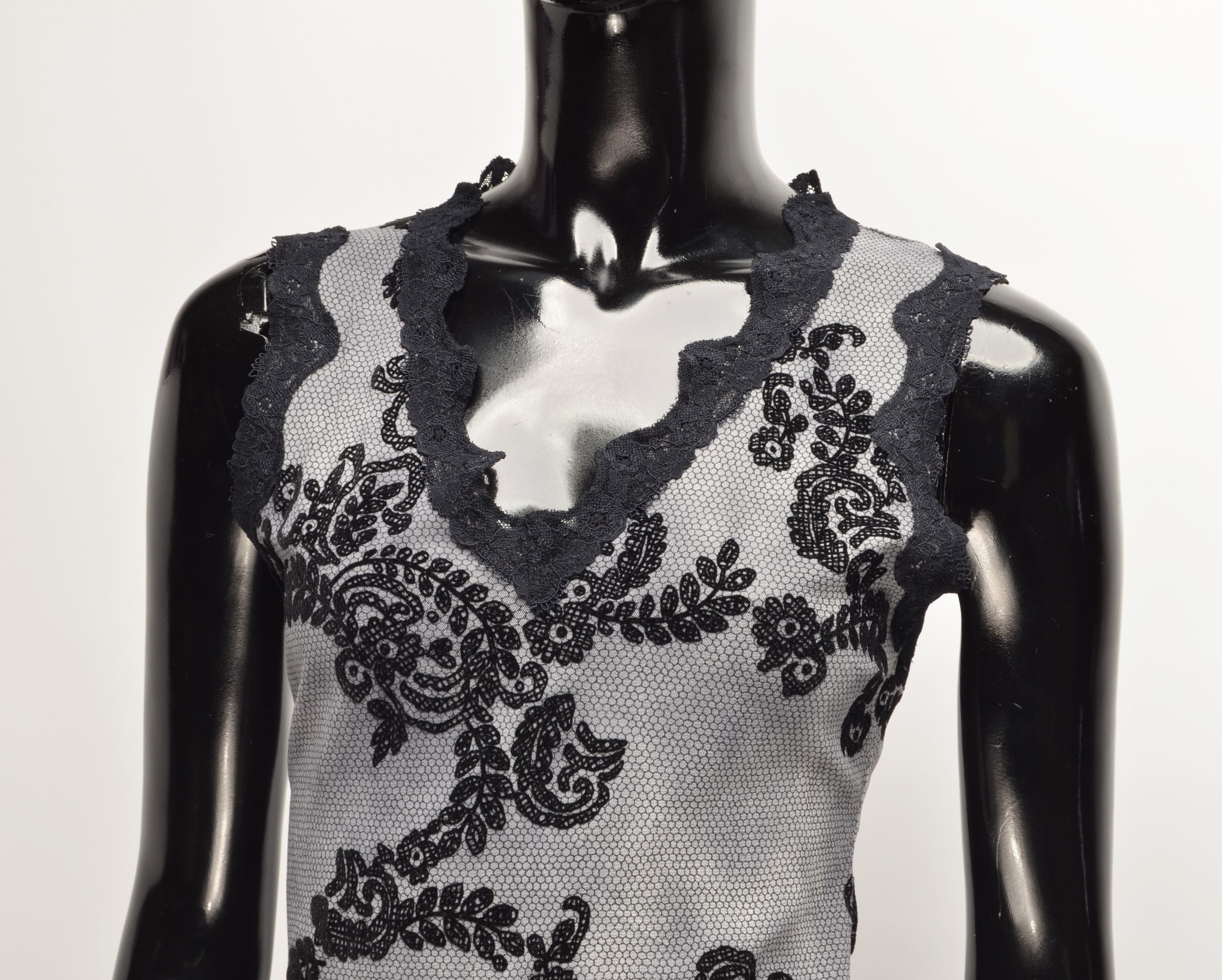 Vintage Vintage Y2K Mesh Whimsigoth Tank Top Size XL / US 12-14 / IT 48-50 - 2 Thumbnail