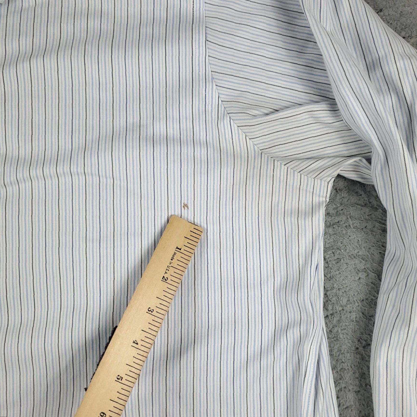 Brooks Brothers Brooks Brothers Dress Shirt Men's 16.5 Blue Striped Long Sleeve Button Up Non-Iron Classic American Size 42R - 4 Thumbnail