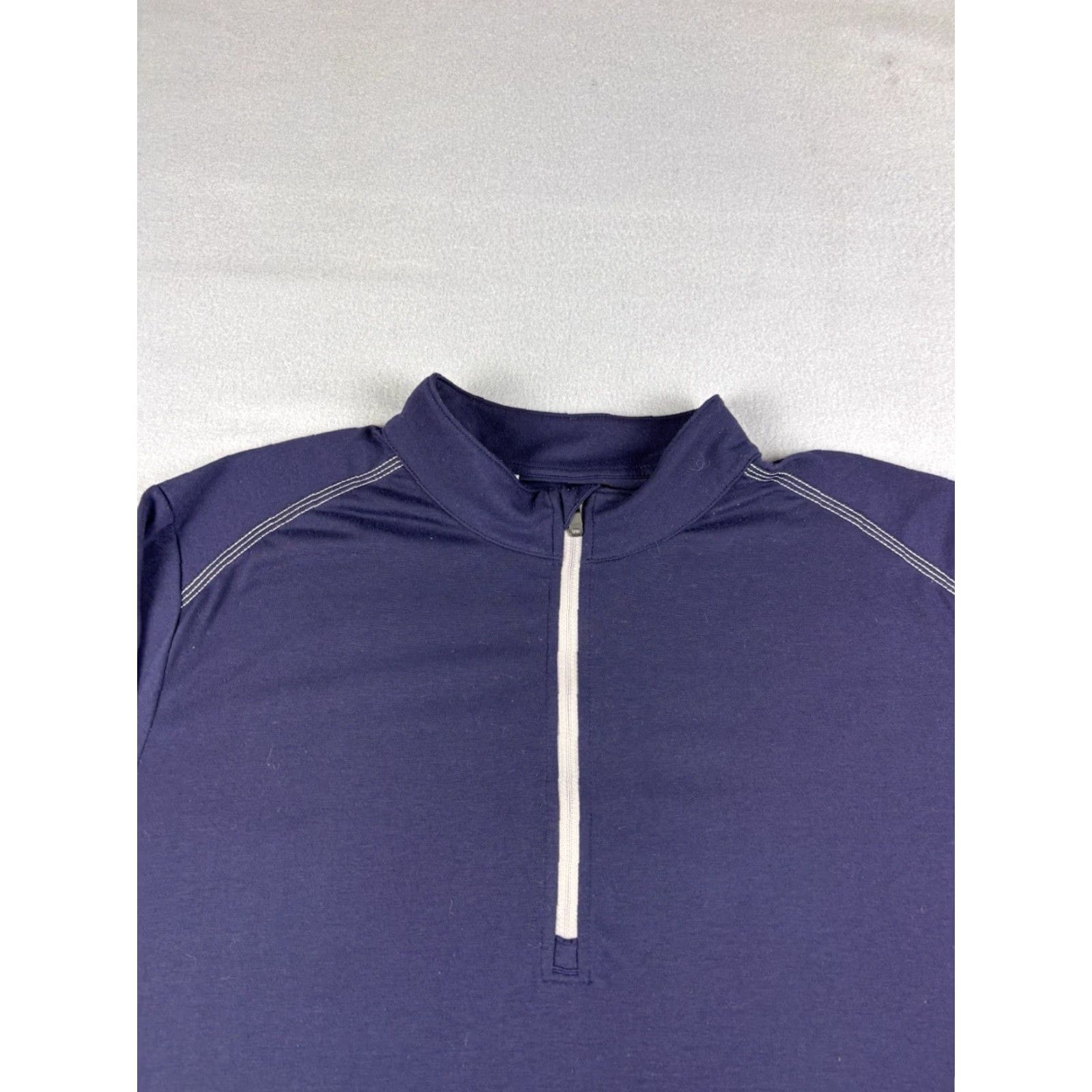 Adidas Adidas Quarter Zip Pullover Men’s Size M Blue Performance Base Layer Golf Pullover Casual Athletic Activewear Mens Size US M / EU 48-50 / 2 - 2 Thumbnail