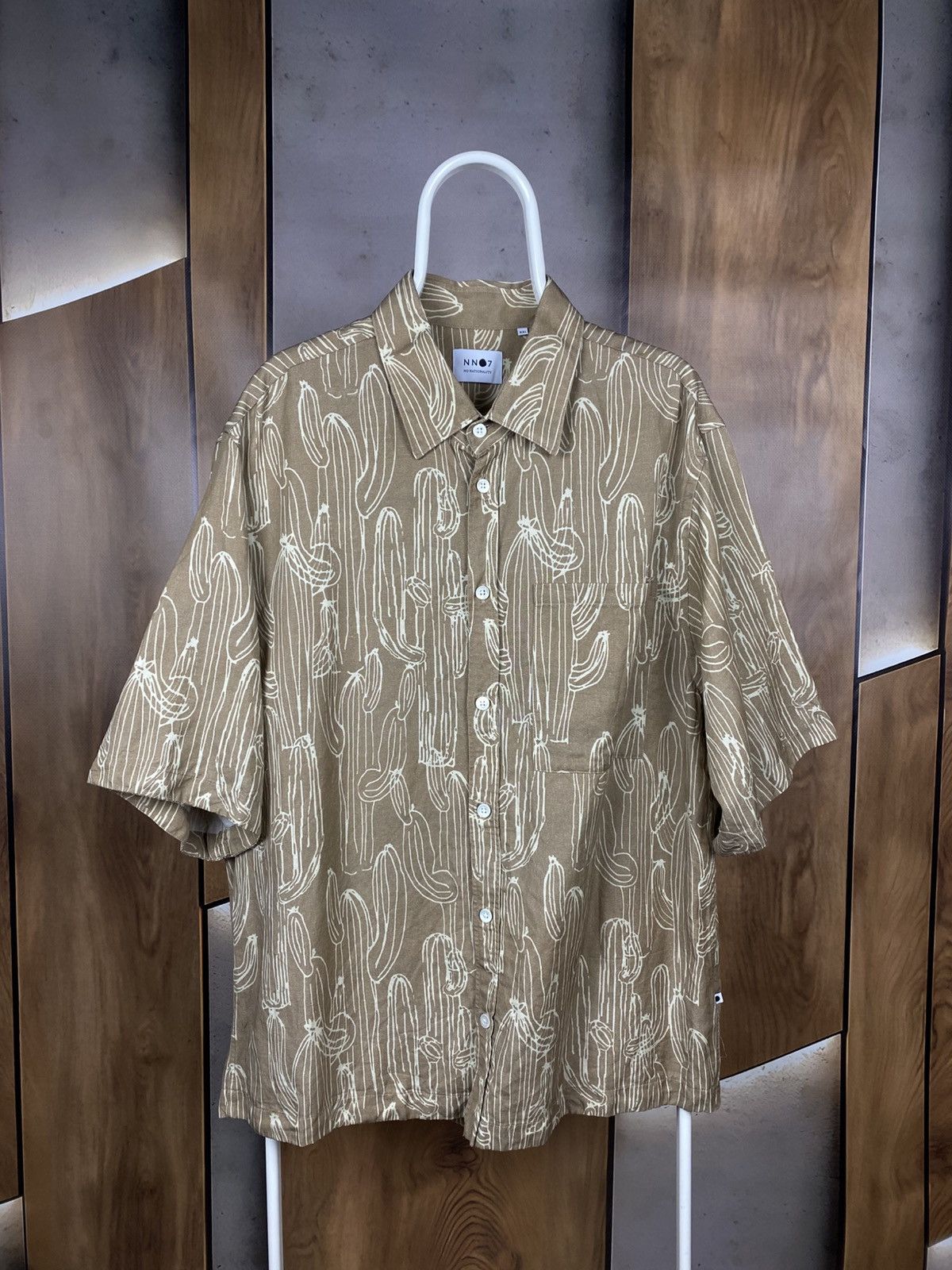 NN07 🏜️Shirt Short Sleeve NN.07 Oversized Fit Nougat Print Tee🏜️ Size US XXL / EU 58 / 5 - 1 Thumbnail
