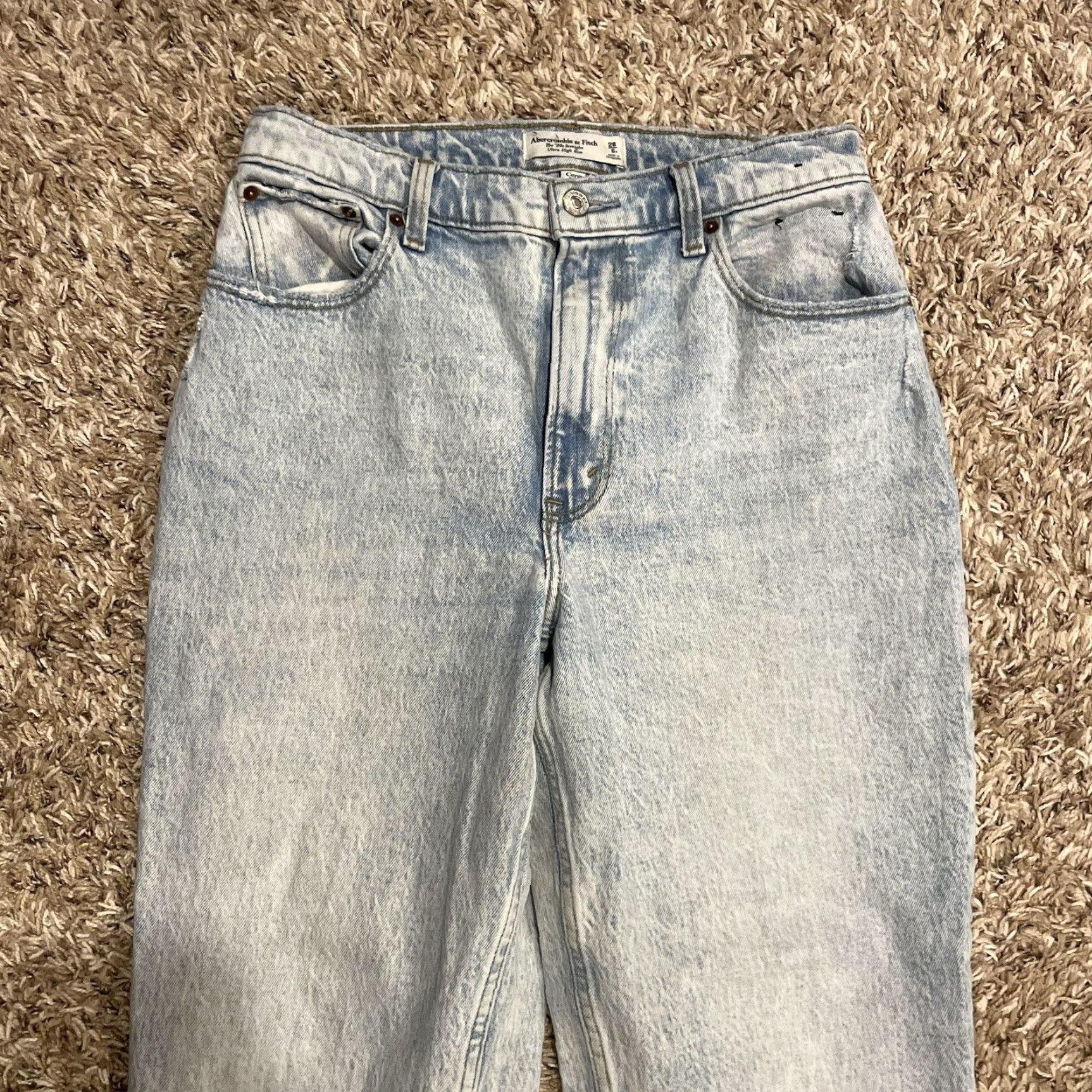 Abercrombie & Fitch VINTAGE Abercrombie & Fitch The 90’s Straight Ultra High Rise Curve Love Jean Casual Women 28 Jeans Size 28" / US 6 / IT 42 - 3 Thumbnail