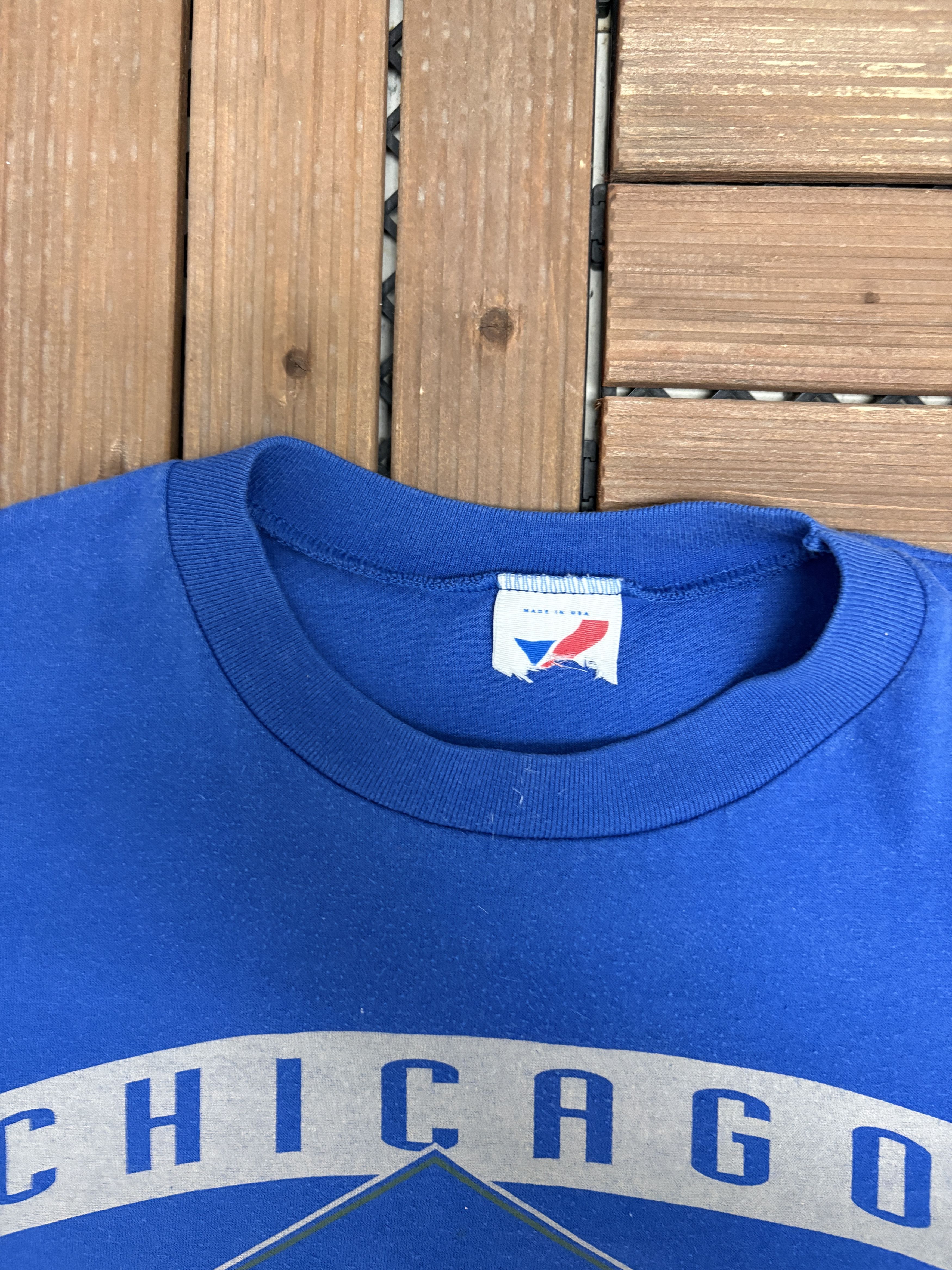 Vintage Chicago Cubs Vintage 90s Blue T-Shirt Tee Size US XXL / EU 58 / 5 - 6 Thumbnail