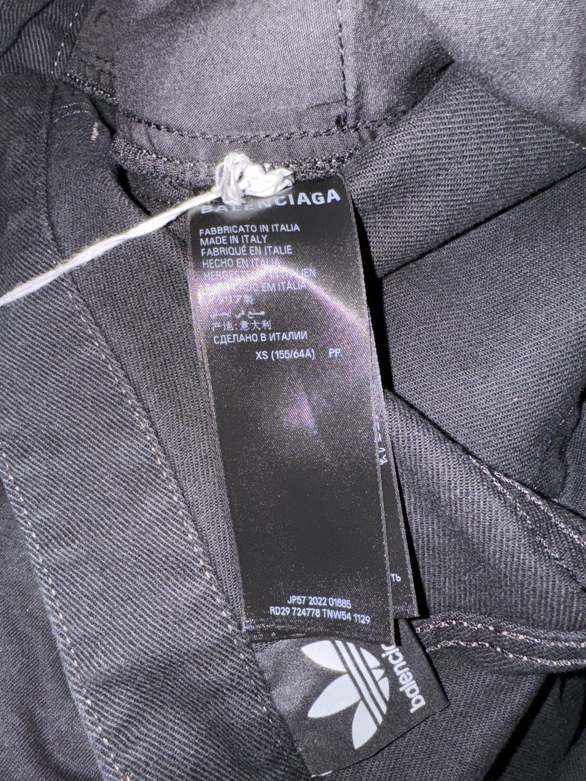 Balenciaga Balenciaga x Adidas Oversized Black Denim Sz. XS Size US 28 / EU 44 - 11 Thumbnail