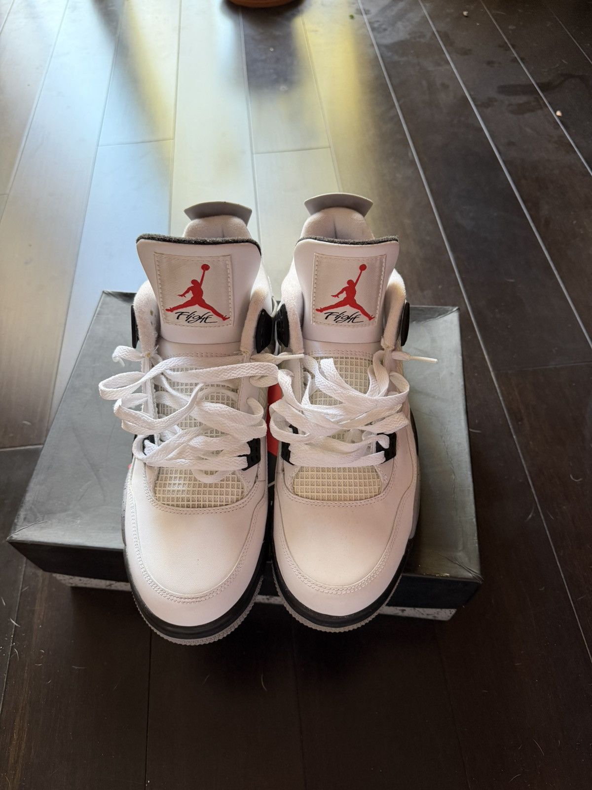 Jordan Brand 2012 Air Jordan 4 White Cement Size US 11 / EU 44 - 3 Thumbnail