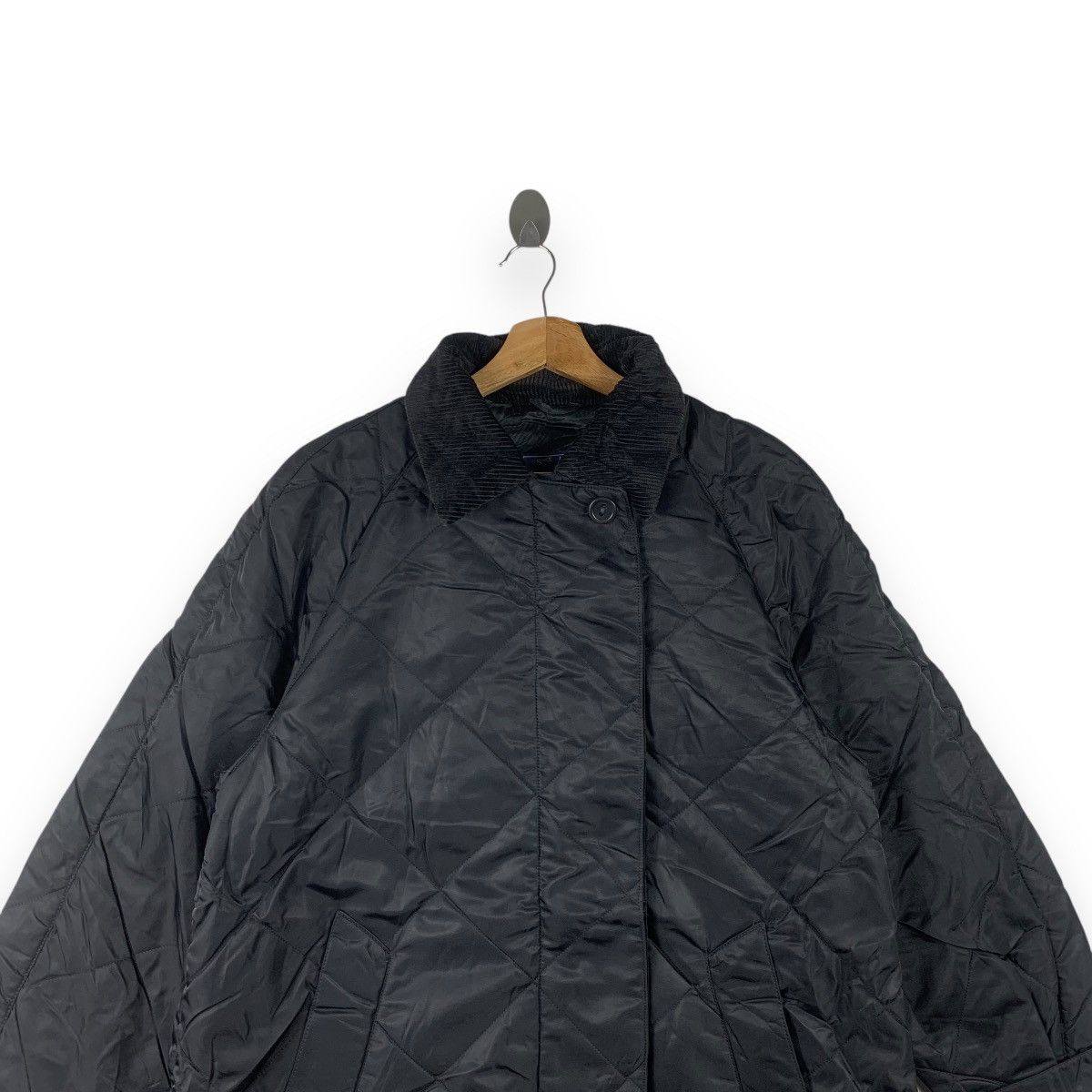 Vintage Vintage BLUE EAGLE LES COPAINS Quilted Overcoat Puffer Size XXL / US 16-18 / IT 52-54 - 2 Thumbnail