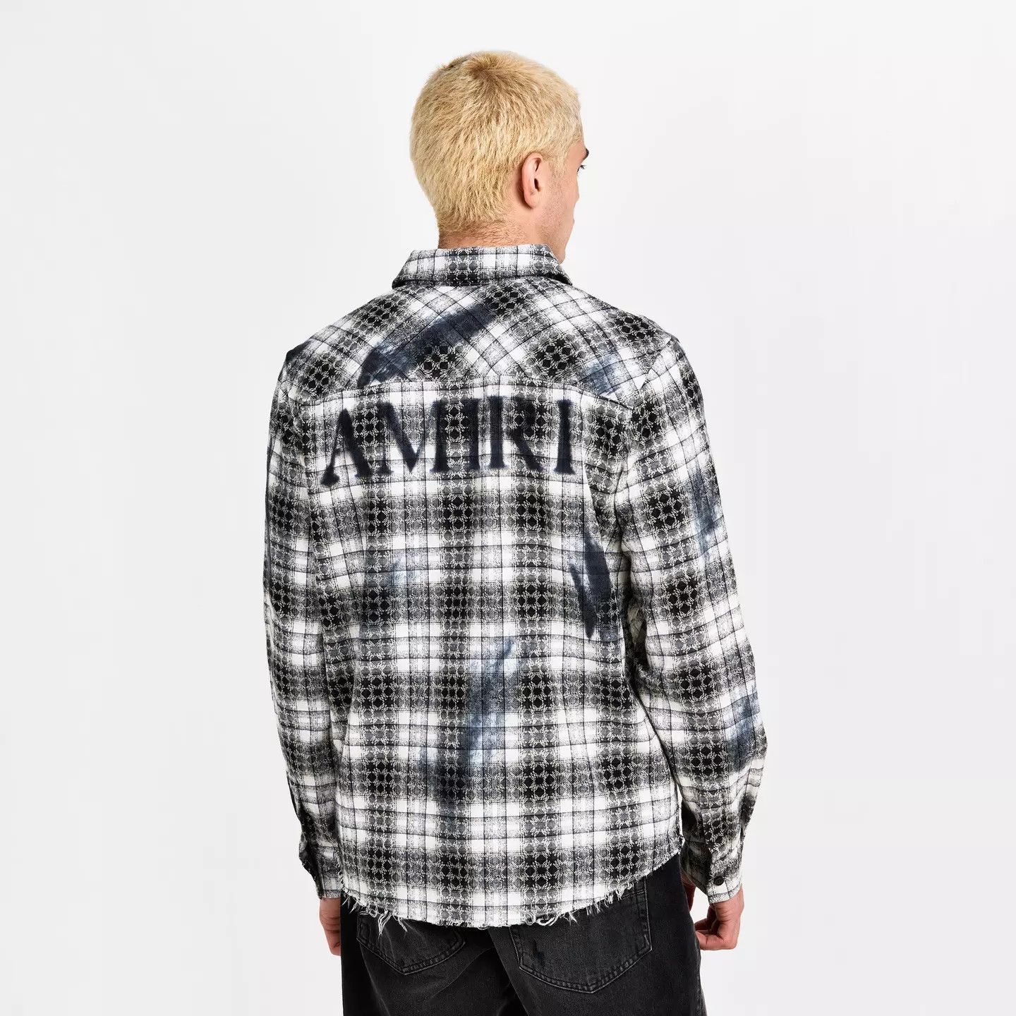 Amiri o1g2r1mq0426 Patterned Long Sleeve Tailored Fit Shirt Size US M / EU 48-50 / 2 - 4 Thumbnail