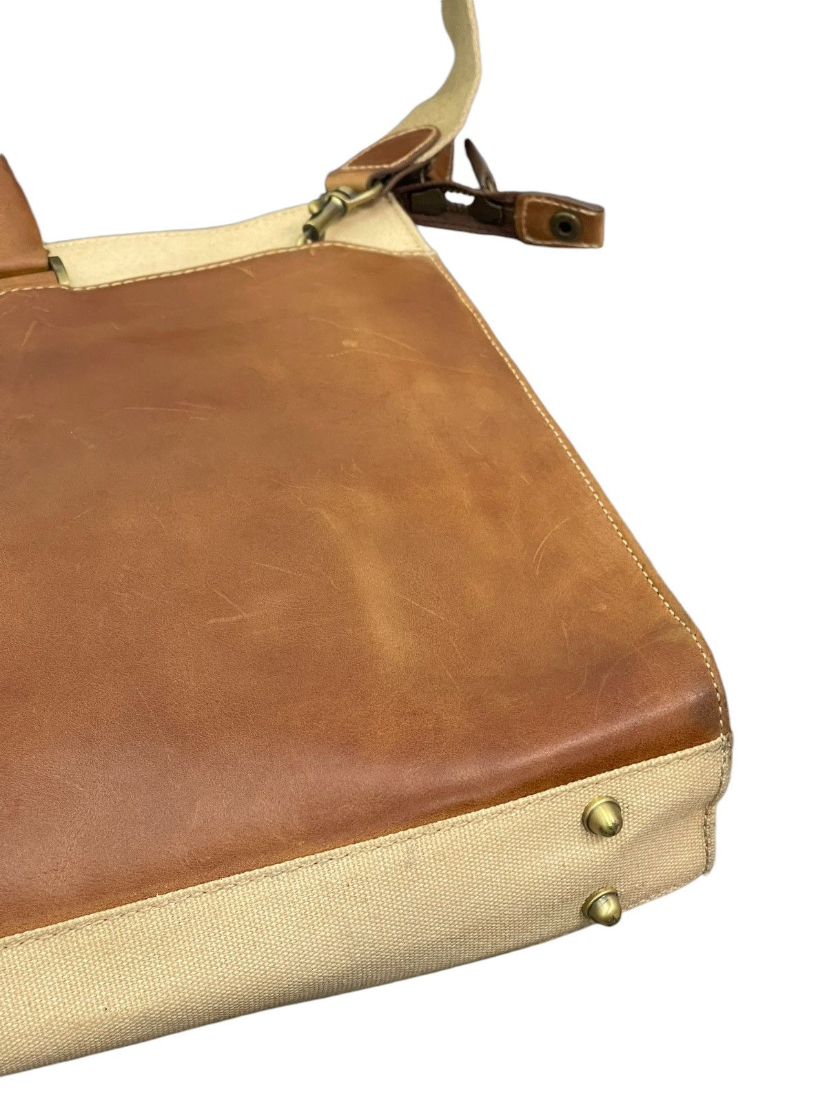 Leather Leather Cotton Canvas Apiana Office Bag 9🟩 Size ONE SIZE - 16 Thumbnail