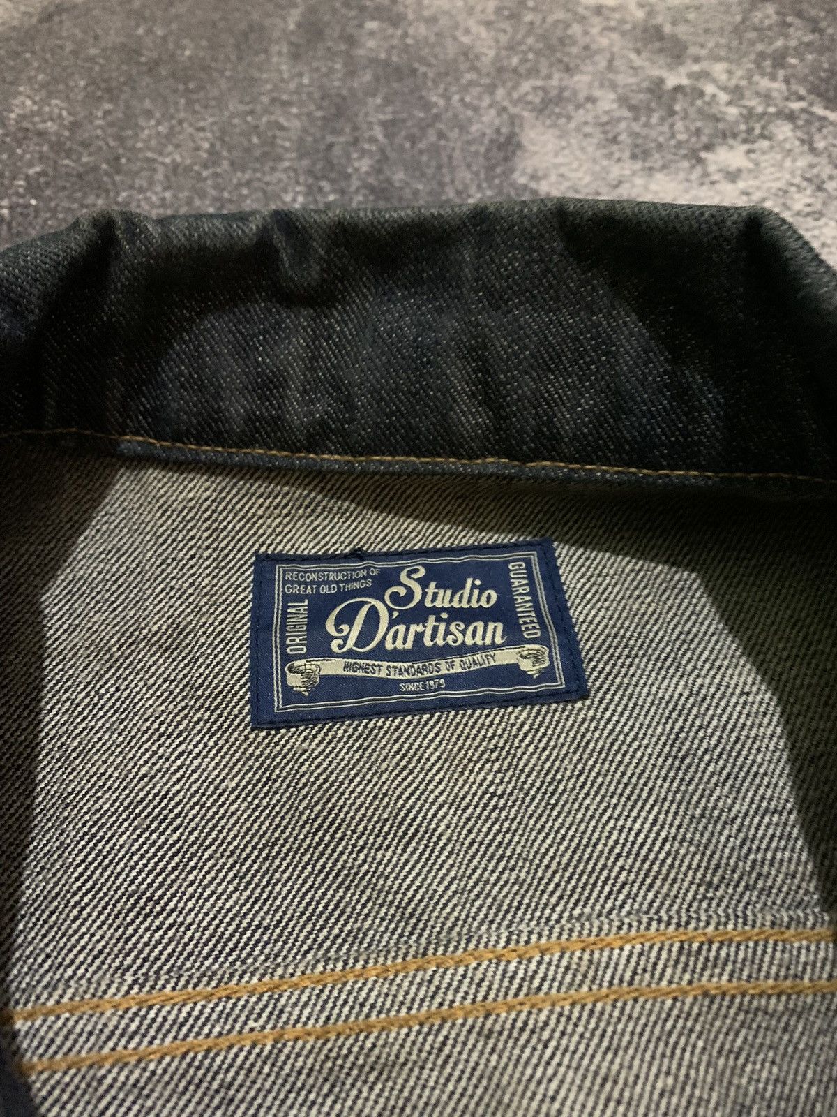 Studio D'Artisan 💎 Studio D'Artisan D4386 Denim Jacket Size US M / EU 48-50 / 2 - 5 Thumbnail