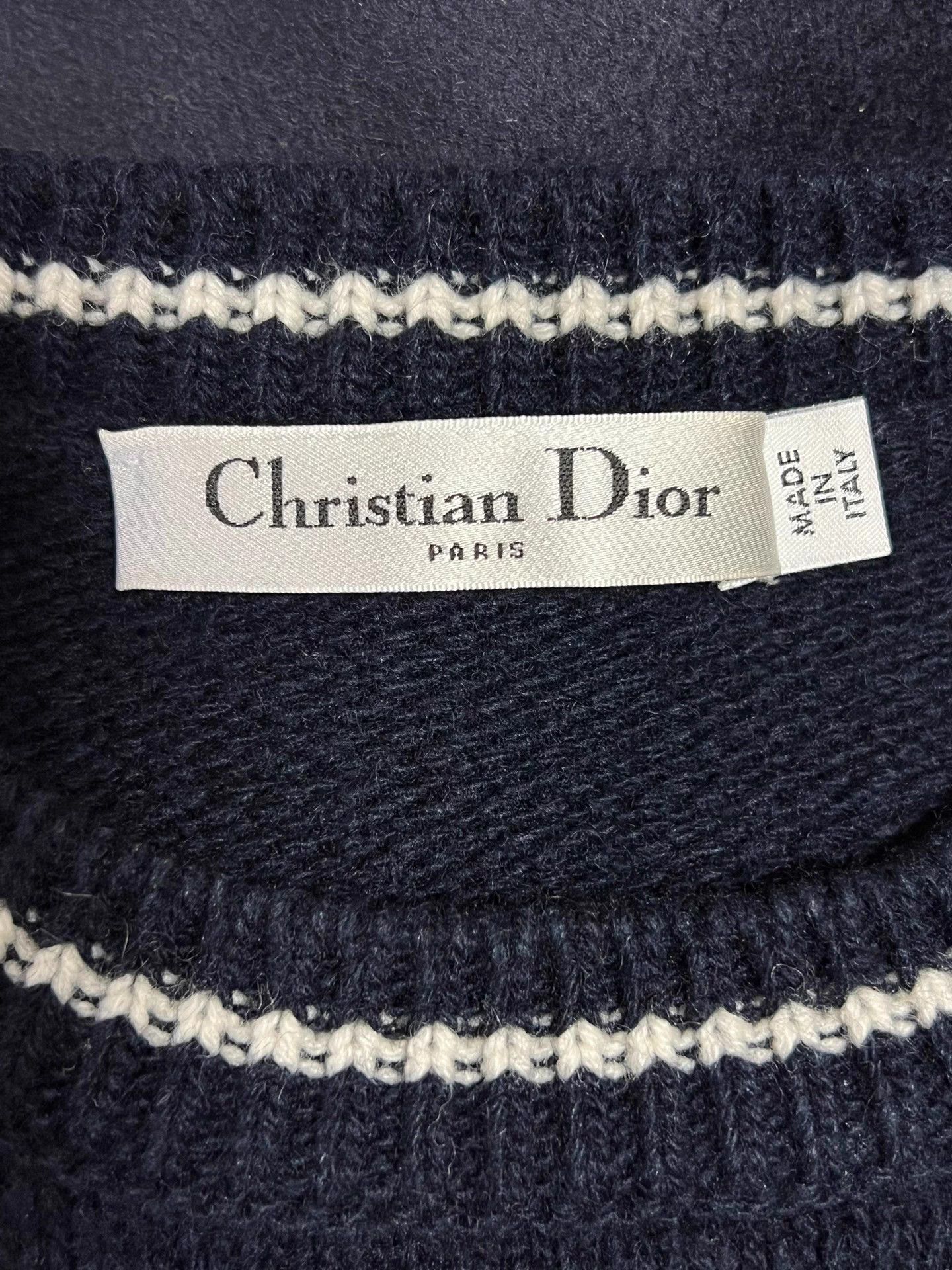 Dior Dior Navy Star Logo Knit Short Sleeve 34 Size XS / US 0-2 / IT 36-38 - 6 Thumbnail