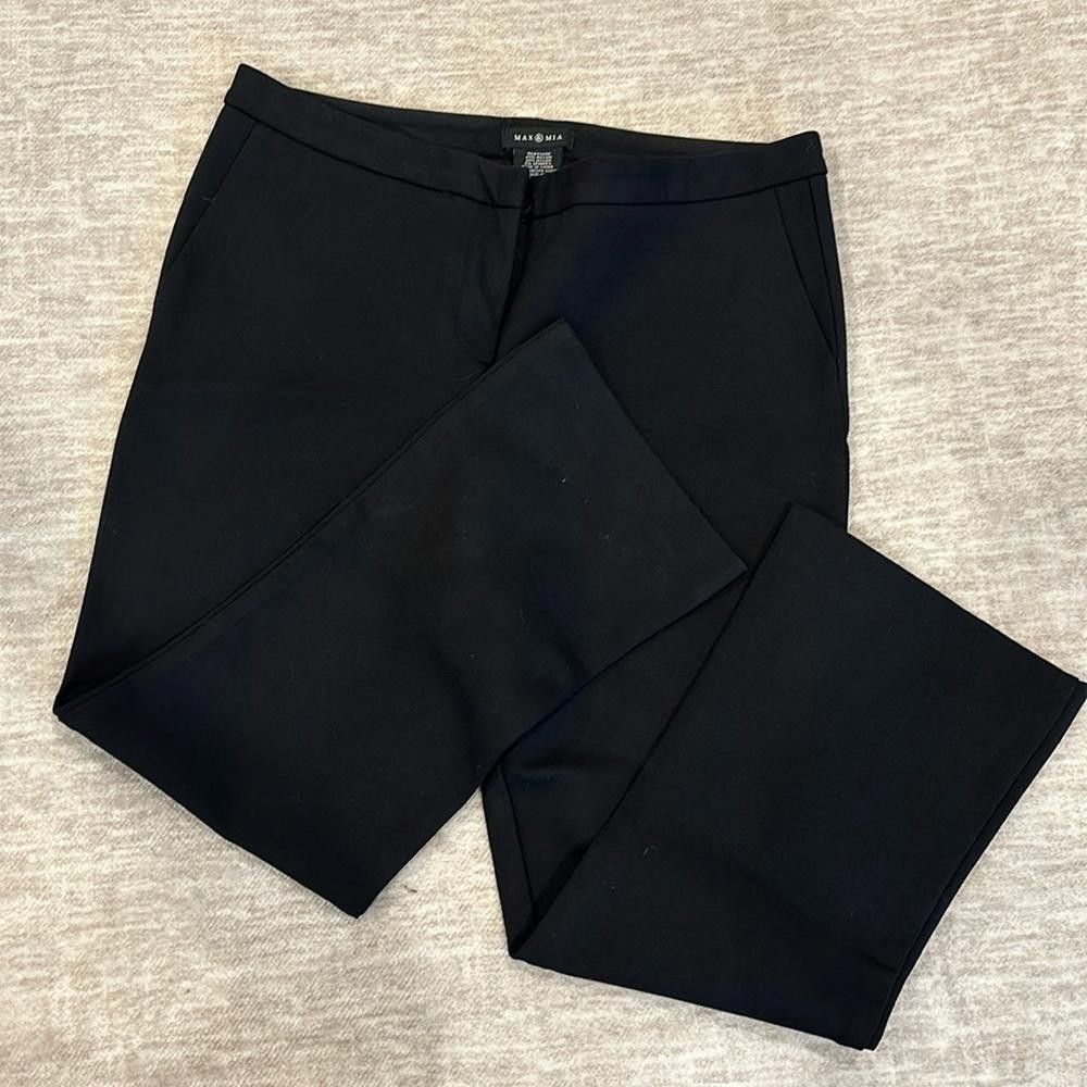 Designer Max Mia Women's Black Dress Pants - Stylish & Comfortable Size 32" / US 10 / IT 46 - 1 Thumbnail