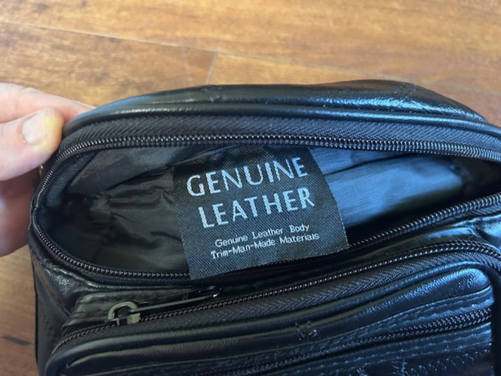 Genetic Manipulation Shinichiro Kuriya Black Genuine Leather Small Crossbody Bag Size ONE SIZE - 2 Thumbnail