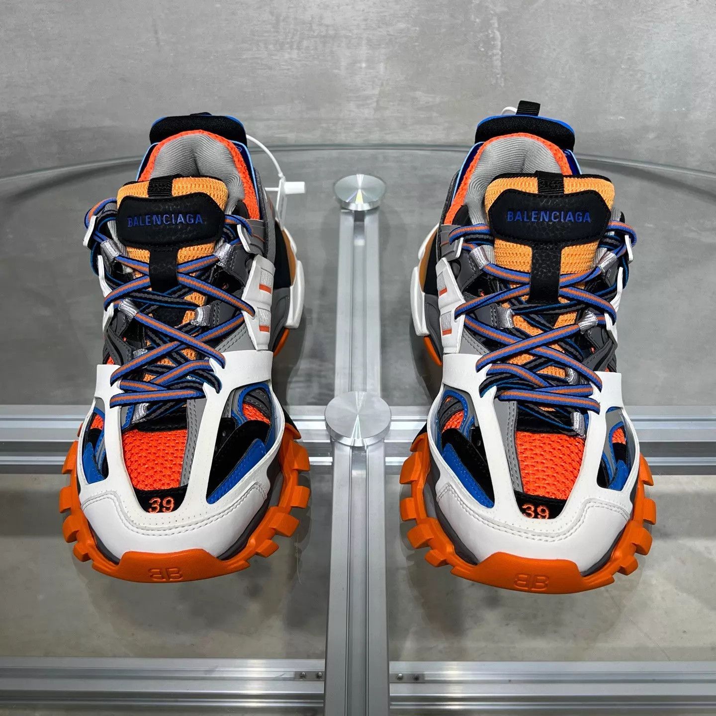 Balenciaga Balenciaga BLCG TRACK White Orange 39 Size US 6 / EU 39 - 1 Thumbnail