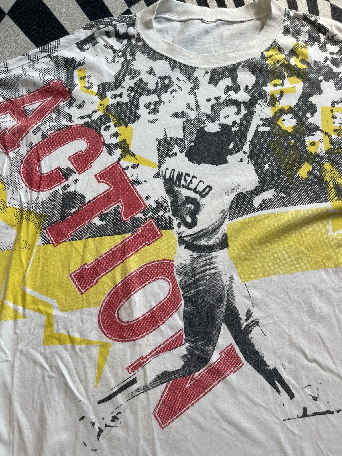 MLB Vintage 90s Jose Canseco Oakland Athletics AOP Tee Big Size Size US XXL / EU 58 / 5 - 4 Thumbnail