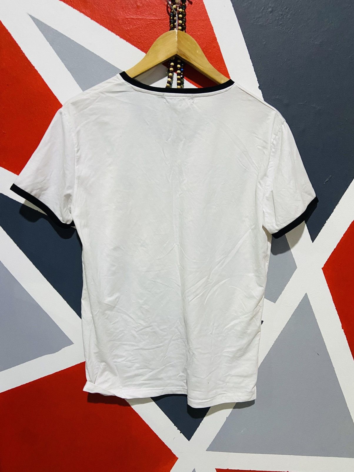 Playboy Play boy v Neck ringer t-shirt Size US M / EU 48-50 / 2 - 2 Thumbnail