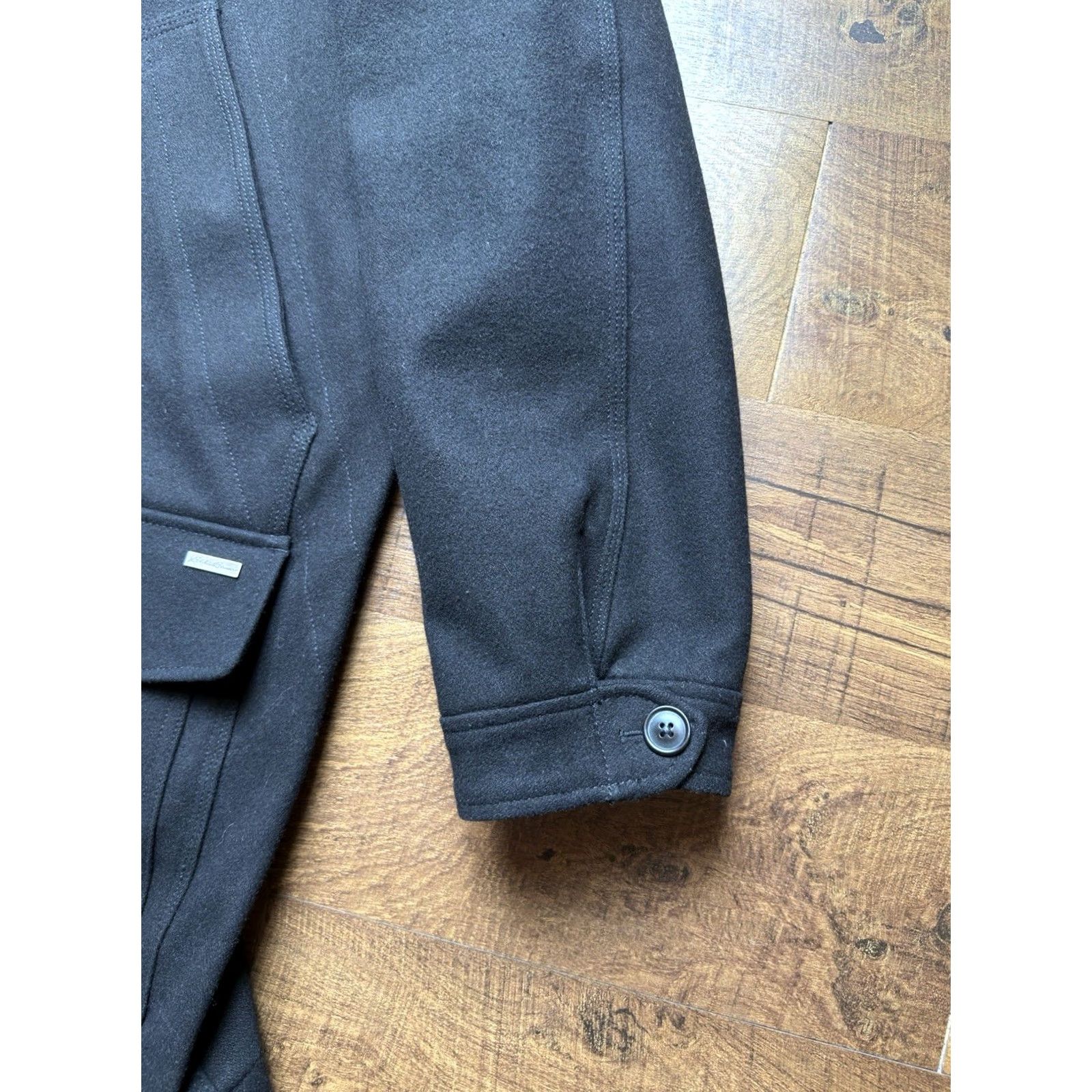 Eddie Bauer EDDIE BAUER Wool Bulman Creek Mackinaw Chore Coat Jacket Black Mens 3XL -READ Size US XXL / EU 58 / 5 - 7 Thumbnail
