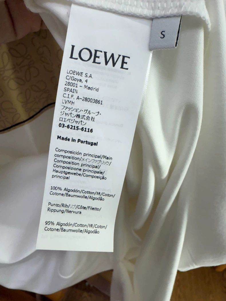 Loewe Loewe White short-sleeved T-shirt Size S / US 4 / IT 40 - 7 Thumbnail