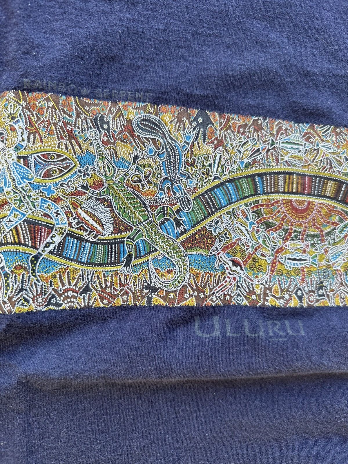 Vintage Vintage Aboriginal Tee Shirt Side Xl 90 Native Art Graphic Size US XL / EU 56 / 4 - 3 Thumbnail