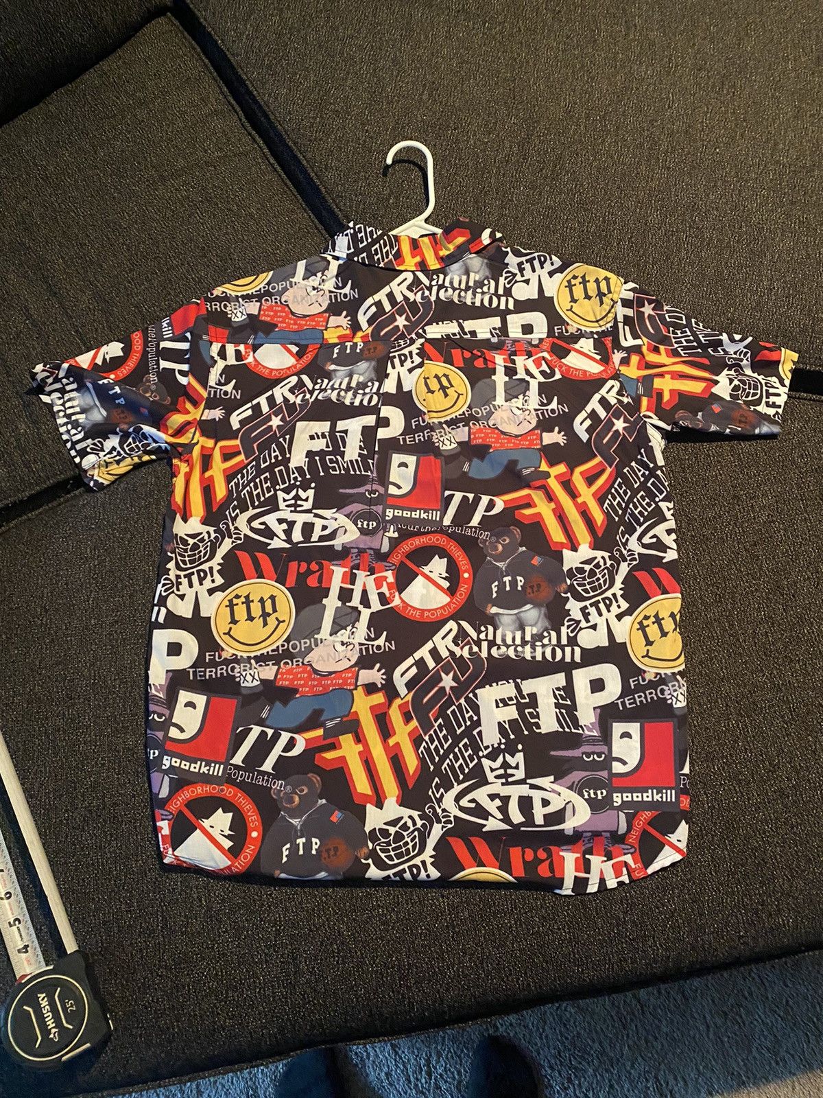 Fuck The Population FTP Button Up Logo Size US M / EU 48-50 / 2 - 2 Thumbnail