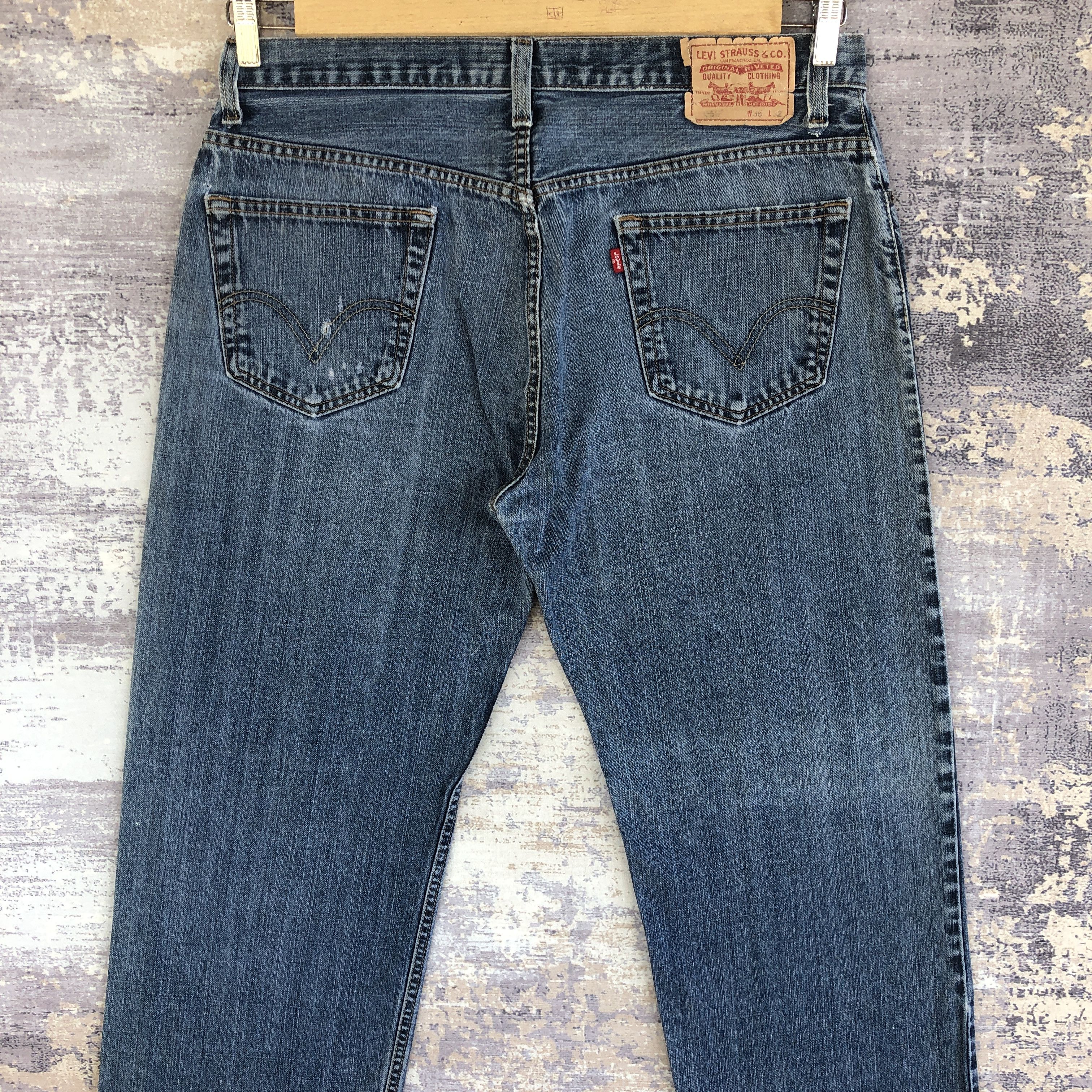 Levi's Vintage Distressed Levis Jeans Levi's 559 Painter Denim Size US 36 / EU 52 - 4 Thumbnail