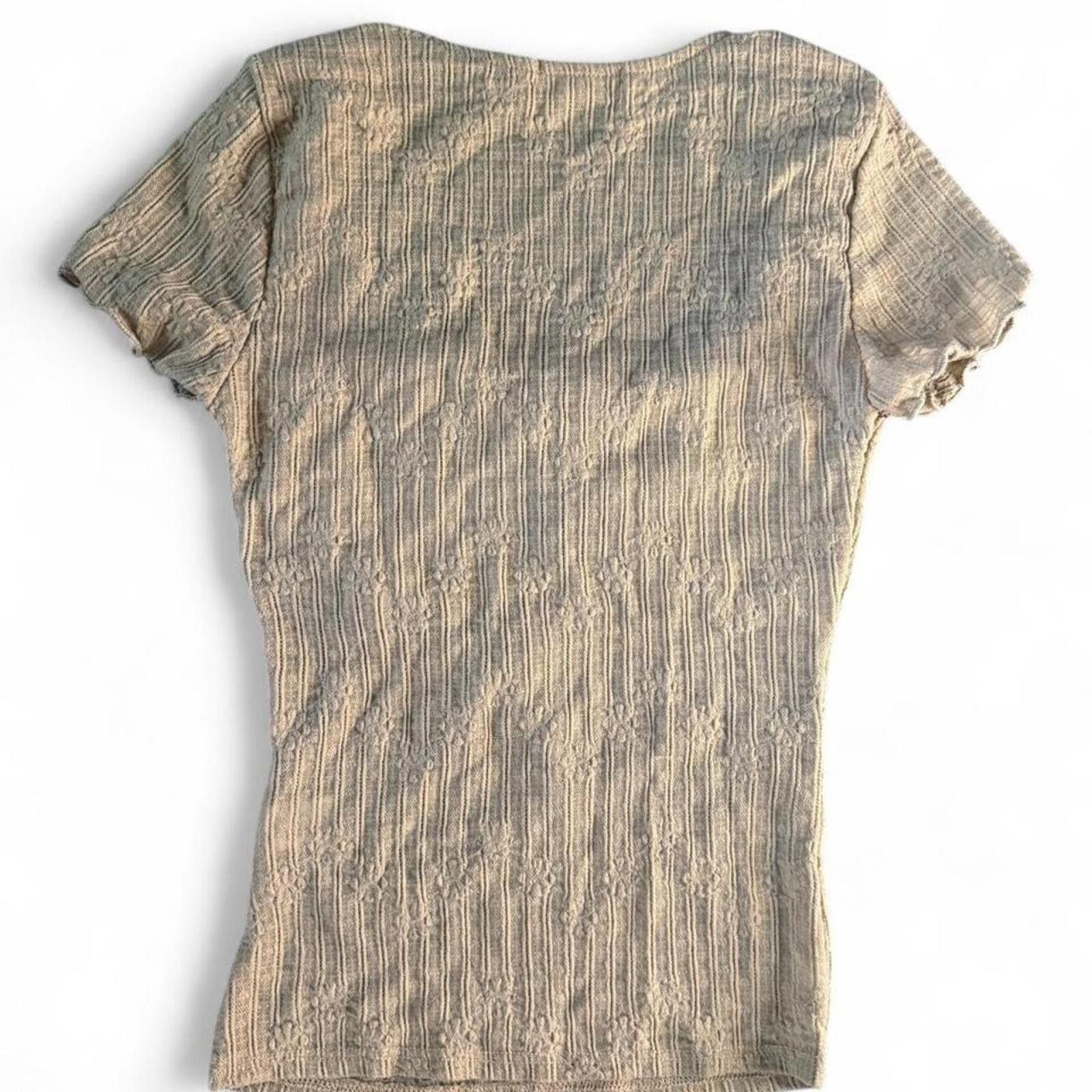 Other Heart N Hips Tan Smocked Top Size XS / US 0-2 / IT 36-38 - 2 Thumbnail