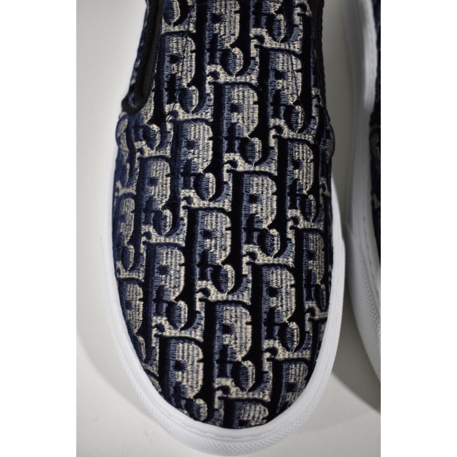 Dior Solar Oblique Logo White Flat Skate Slip On Low Sneaker 41.5 Size US 11.5 / IT 41.5 - 8 Thumbnail