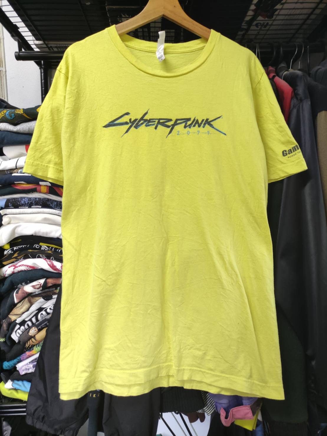 Playstation Cyberpunk 2077 Action Role-Playing Game Promo T-Shirt Size US XL / EU 56 / 4 - 2 Thumbnail