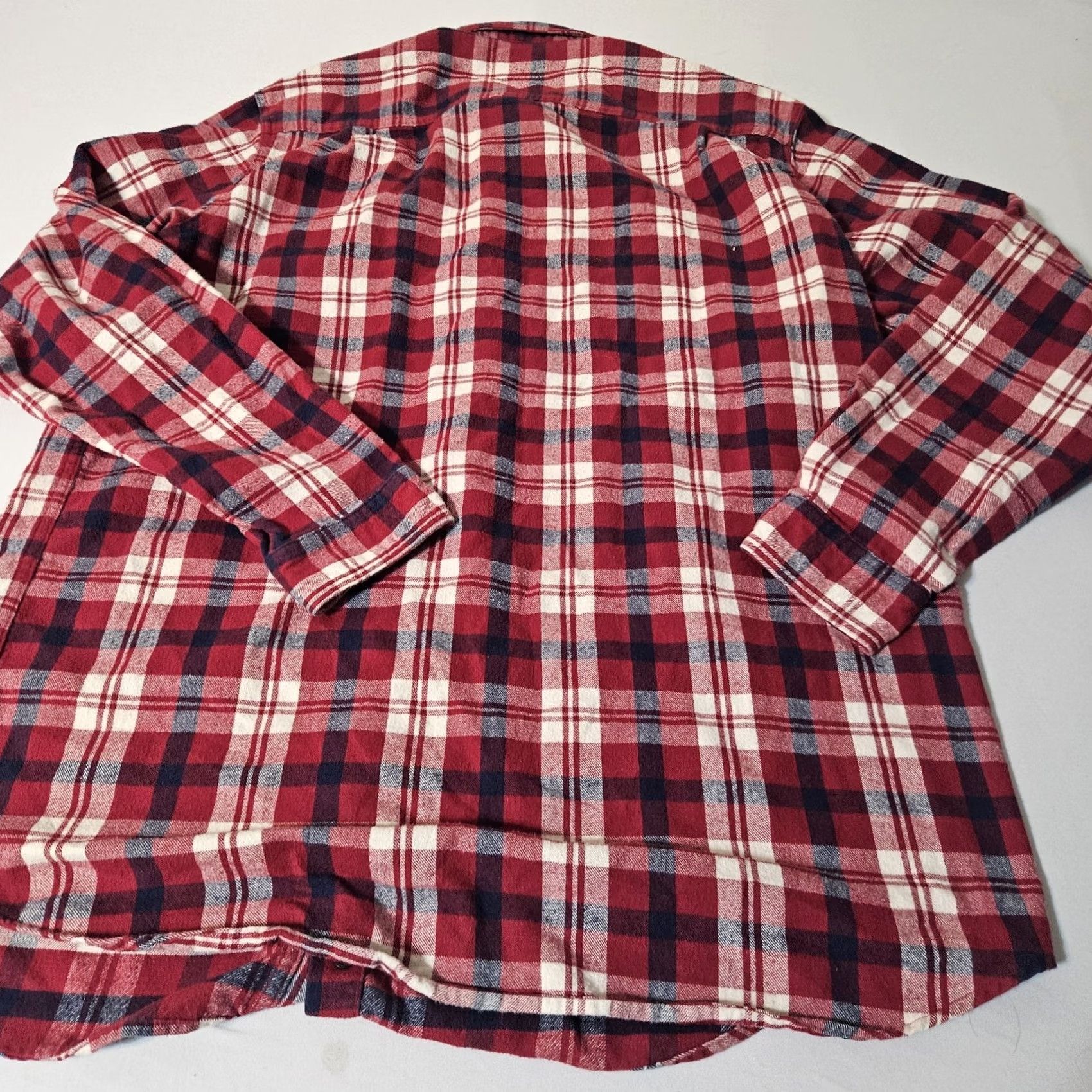 Vintage VINTAGE LL Bean Button-Up Shirt Plaid Red Blue LT Big & Tall Men Long Sleeve Pocketed 90s USA Flannel Cotton Button Size US L / EU 52-54 / 3 - 3 Thumbnail