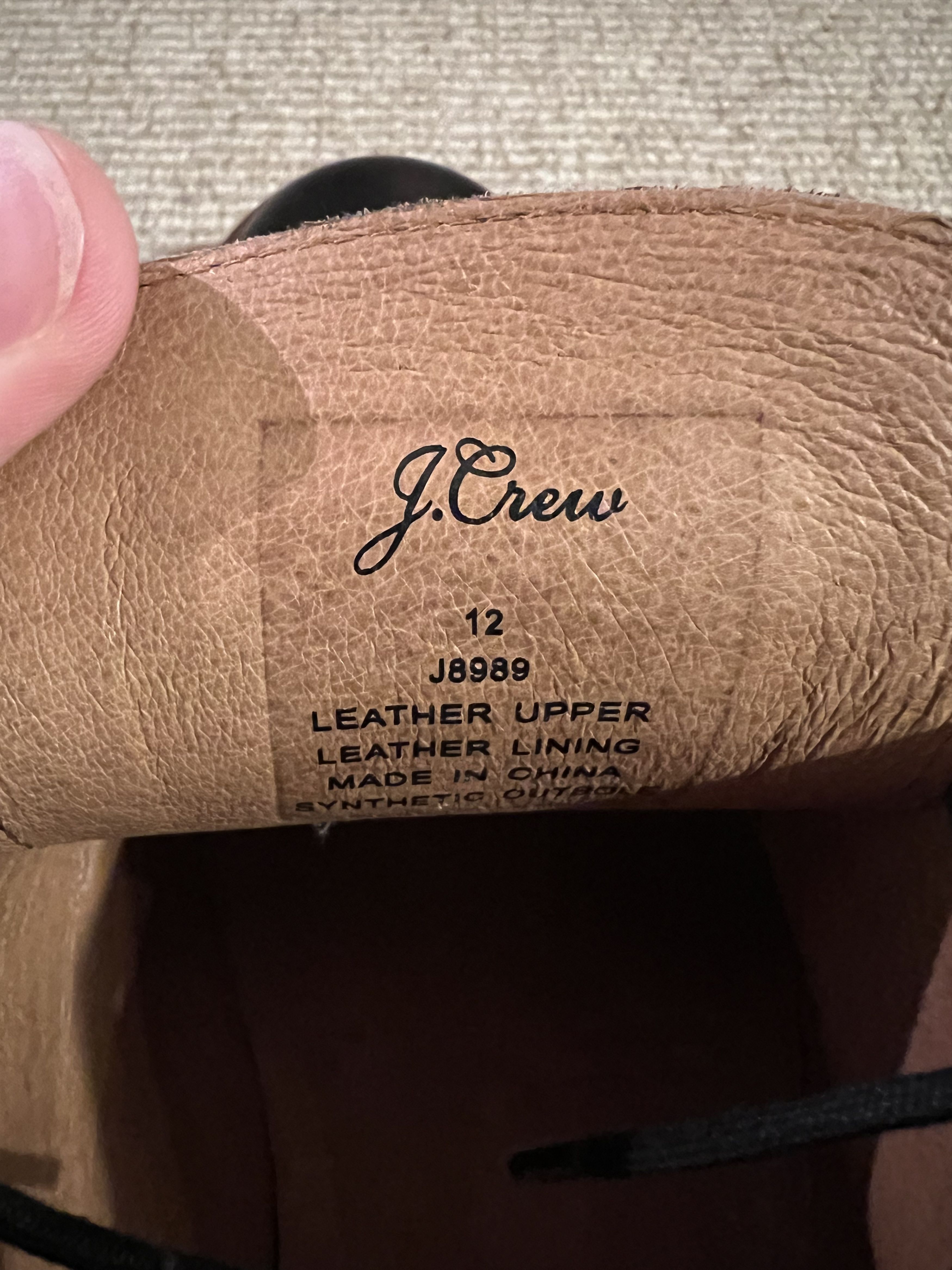 J.Crew Oar Stripe Italian Leather Derbys Size US 12 / EU 45 - 8 Thumbnail