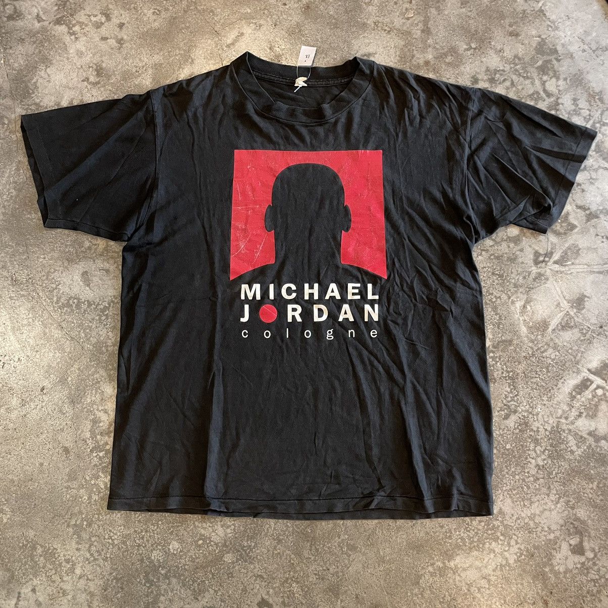 Jordan Brand × Vintage Vintage Micheal Jordan Cologne Tee/ Tshirt Size US L / EU 52-54 / 3 - 1 Thumbnail
