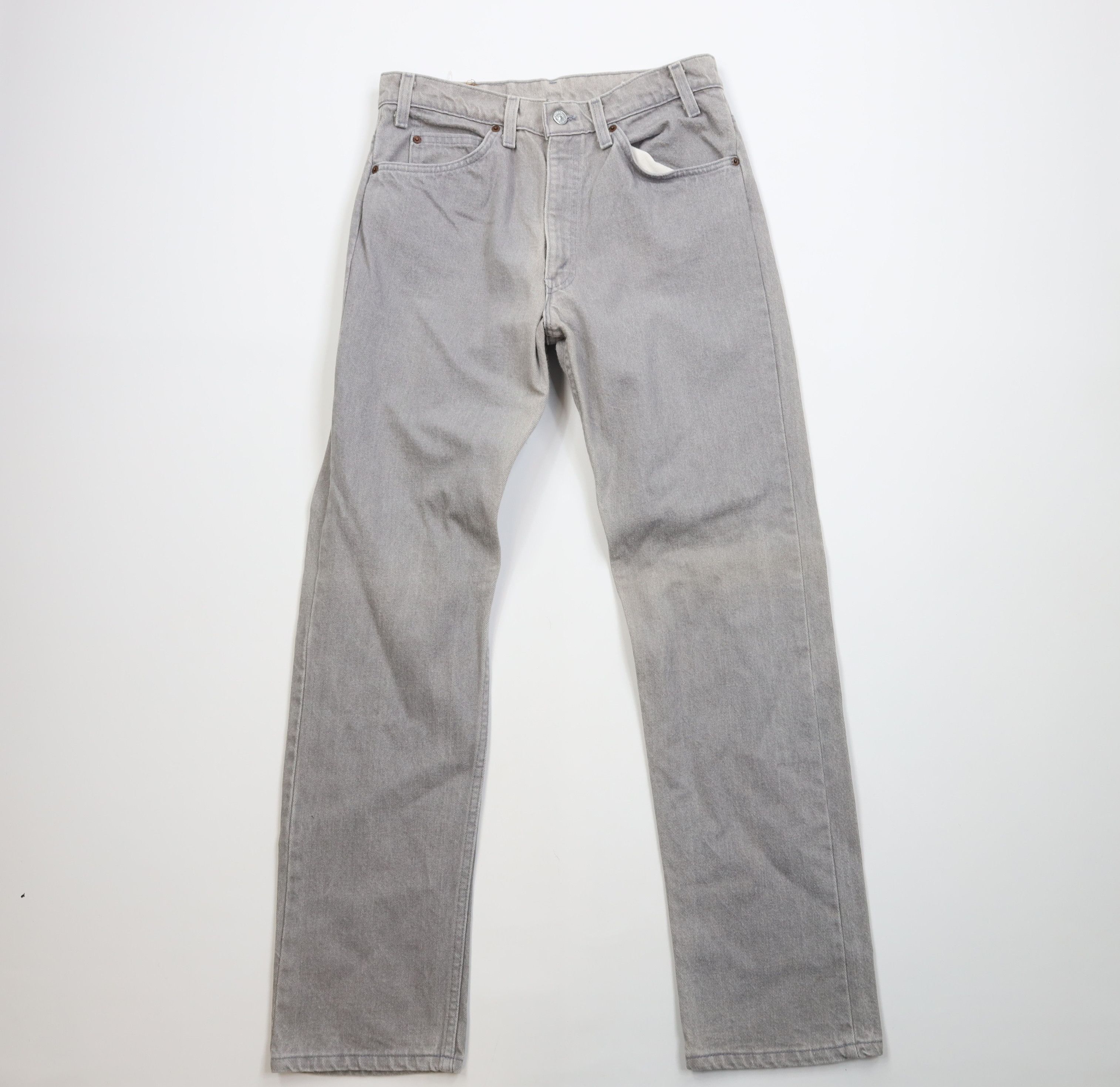 Levi's Vintage 80s Levis 40509 Straight Leg Denim Jeans Gray USA Size US 32 / EU 48 - 1 Thumbnail