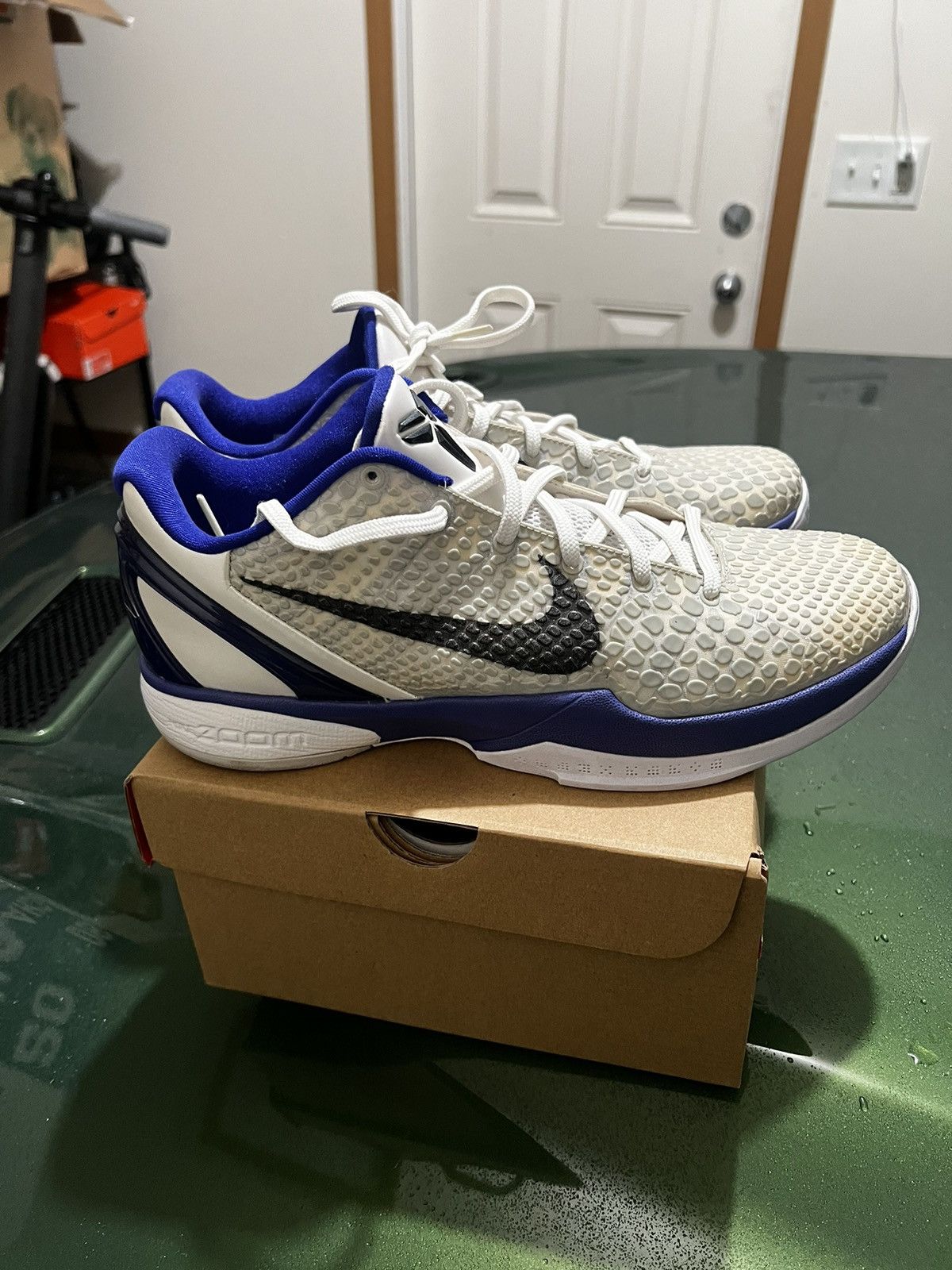 image of Nike Zoom Kobe 6 Concord Shoes in White, Men's (Size 10.5)
