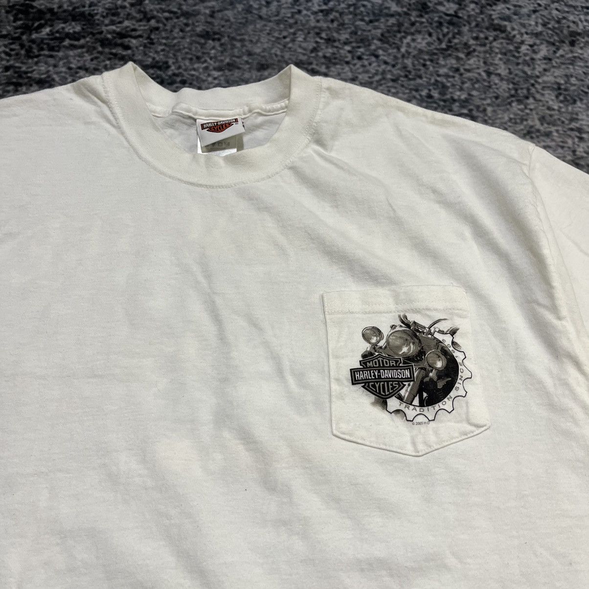 Harley Davidson Vintage Harley Davidson Pocket Tee Shirt Milwaukee Biker XL Size US XL / EU 56 / 4 - 4 Thumbnail