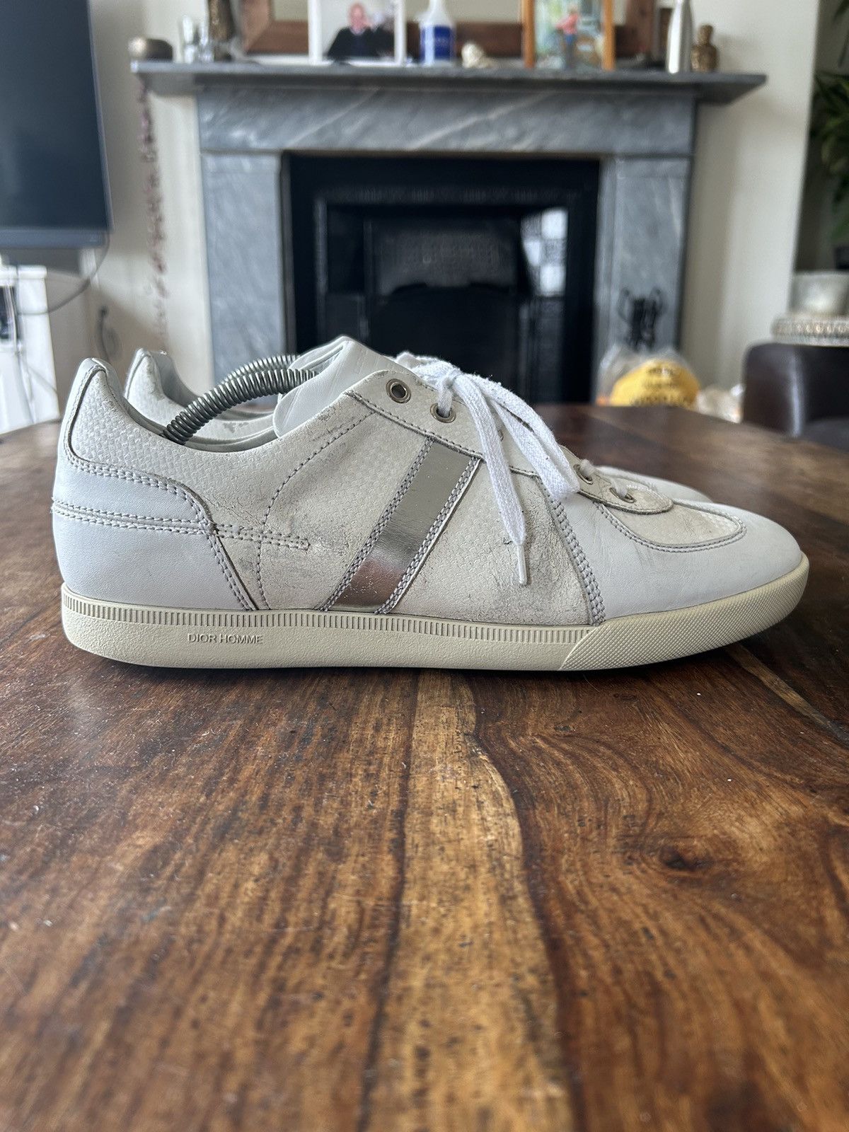 AW2009 Hedi Era Dior Homme B01 German Army Trainers White