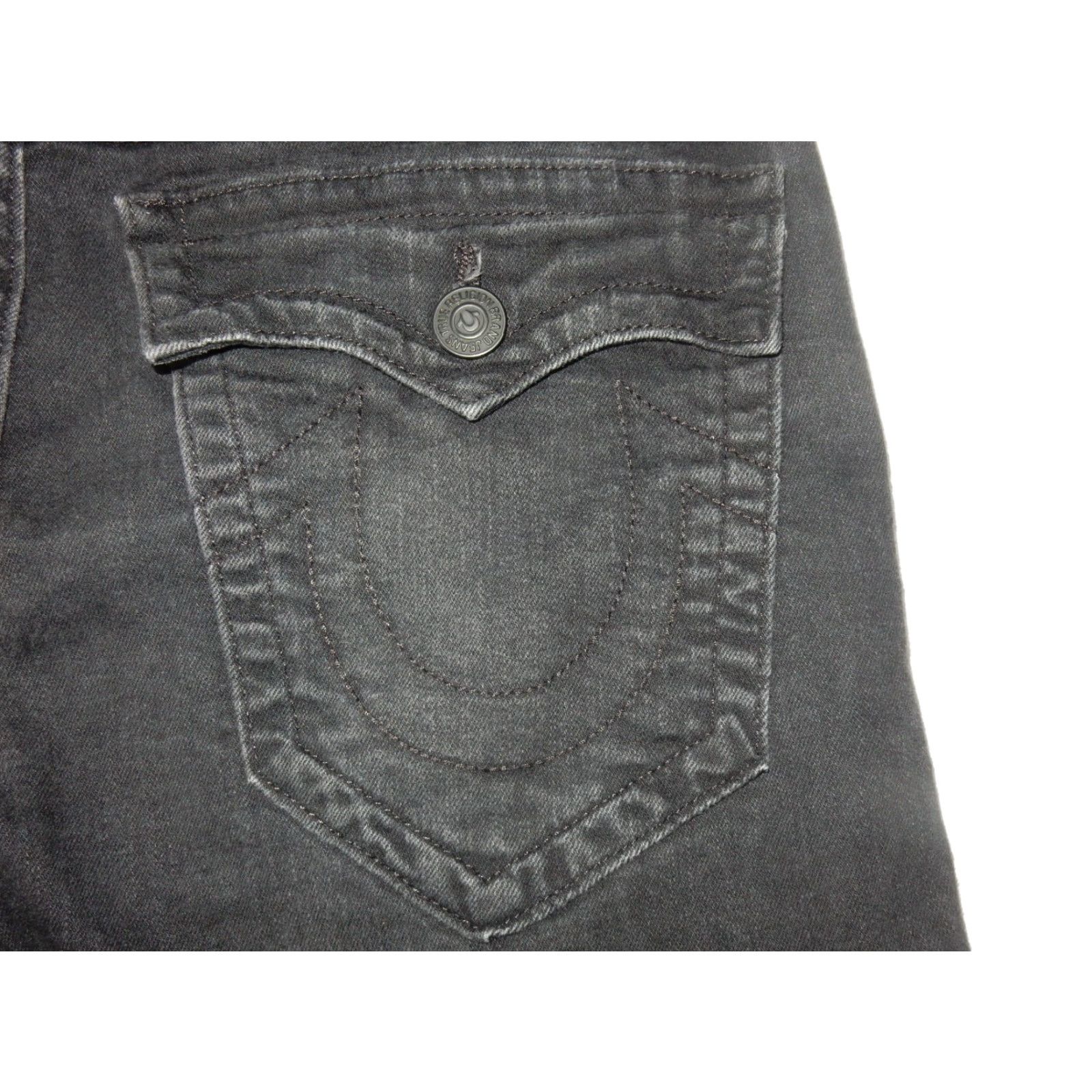 True Religion True Religion Men's USA Made Denim Jeans Ricky Flap Pocket Size 34x33 Size US 34 / EU 50 - 2 Thumbnail